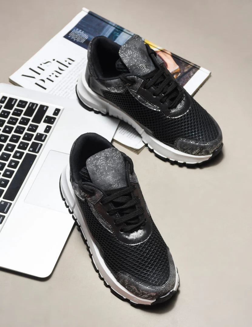 Jm Looks Mesh Panel Chunky Sole Sneakers - Image 15
