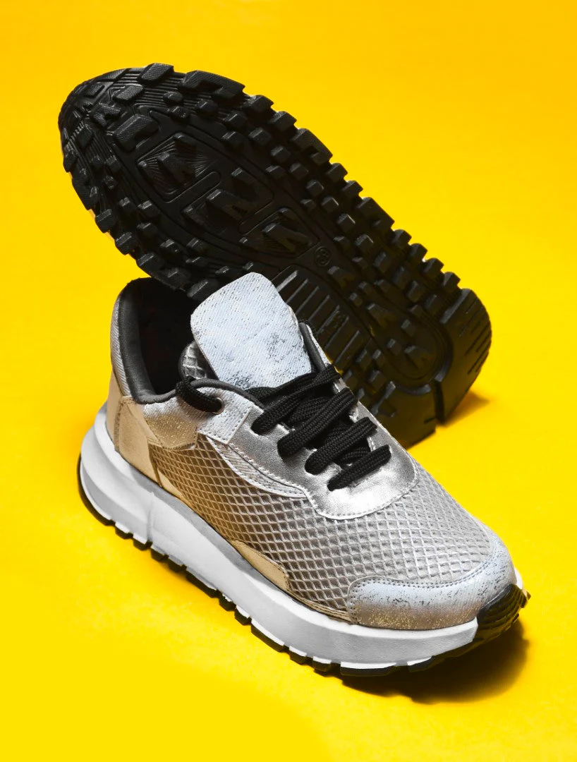 Jm Looks Mesh Panel Chunky Sole Sneakers - Image 2