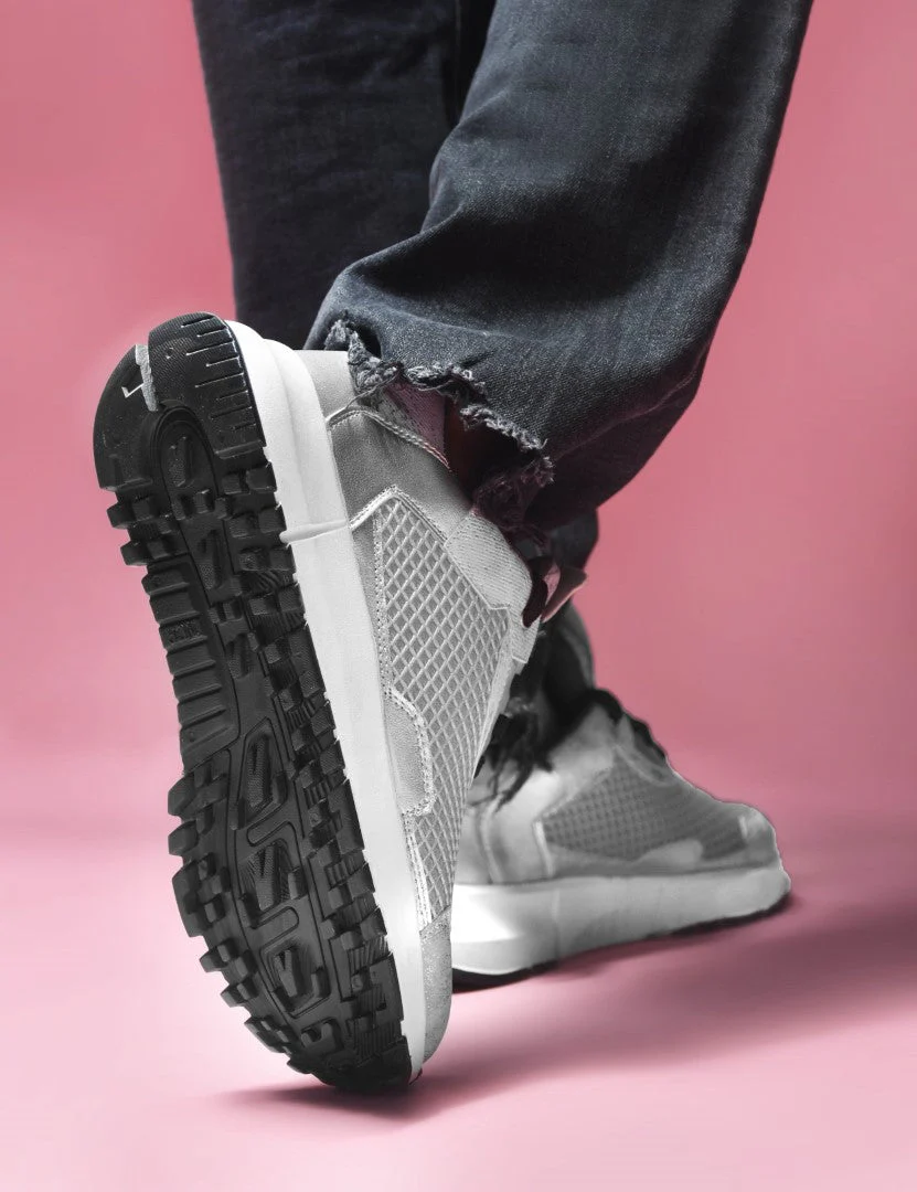 Jm Looks Mesh Panel Chunky Sole Sneakers - Image 3