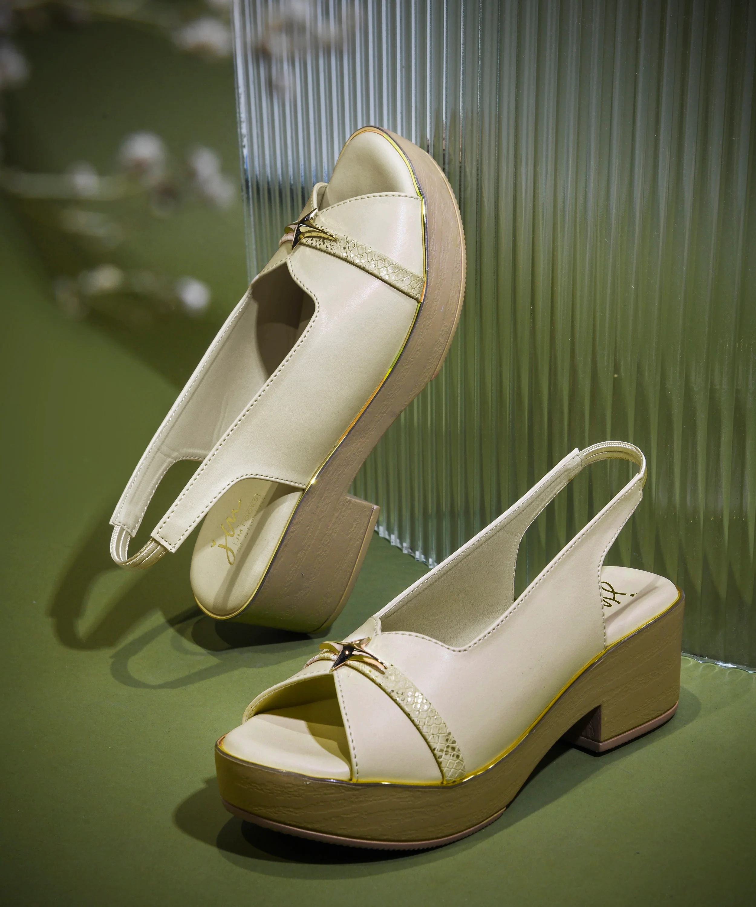 Platform Block Heel Sandals with Slingback Strap - Image 13