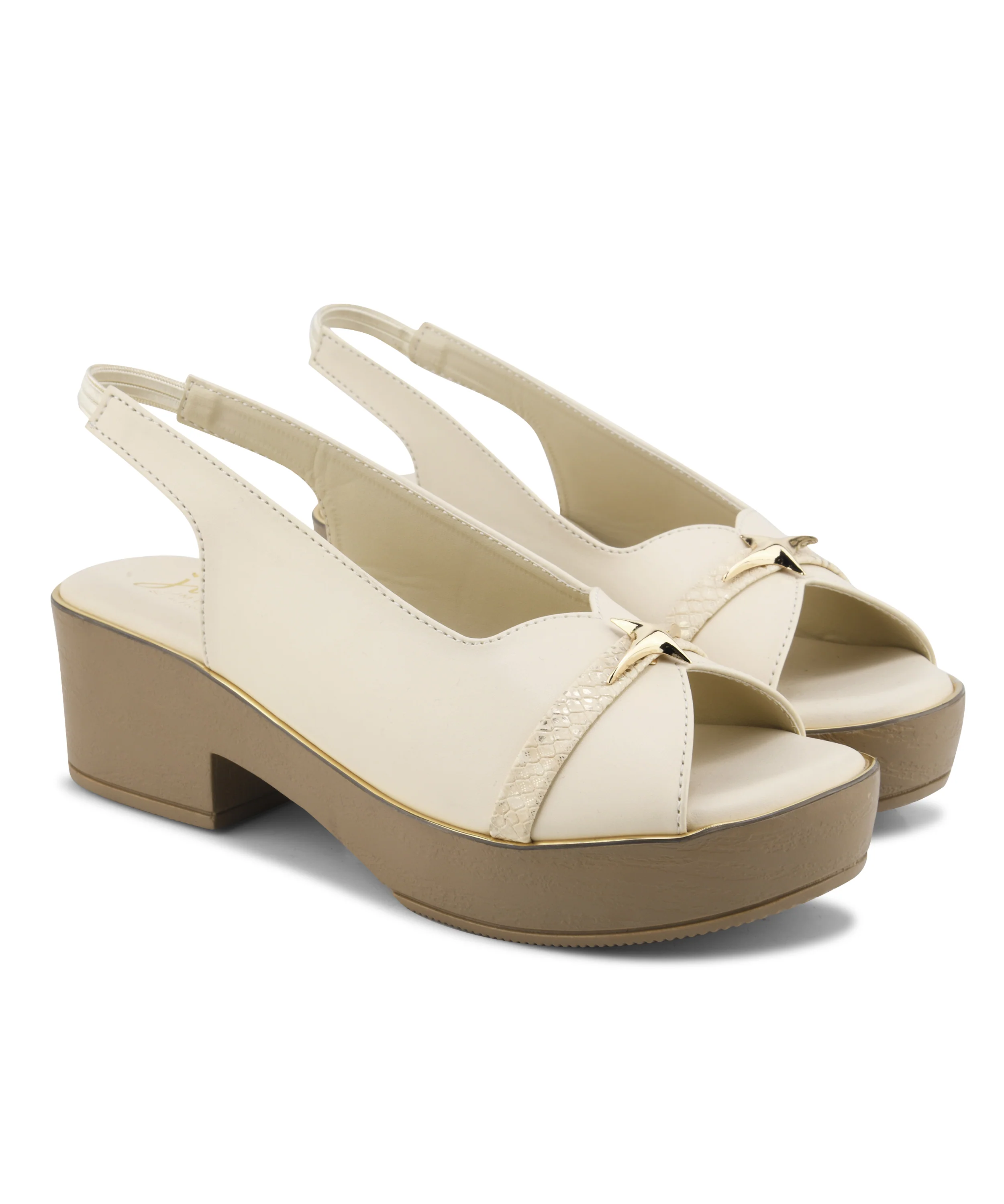 Platform Block Heel Sandals with Slingback Strap - Image 18