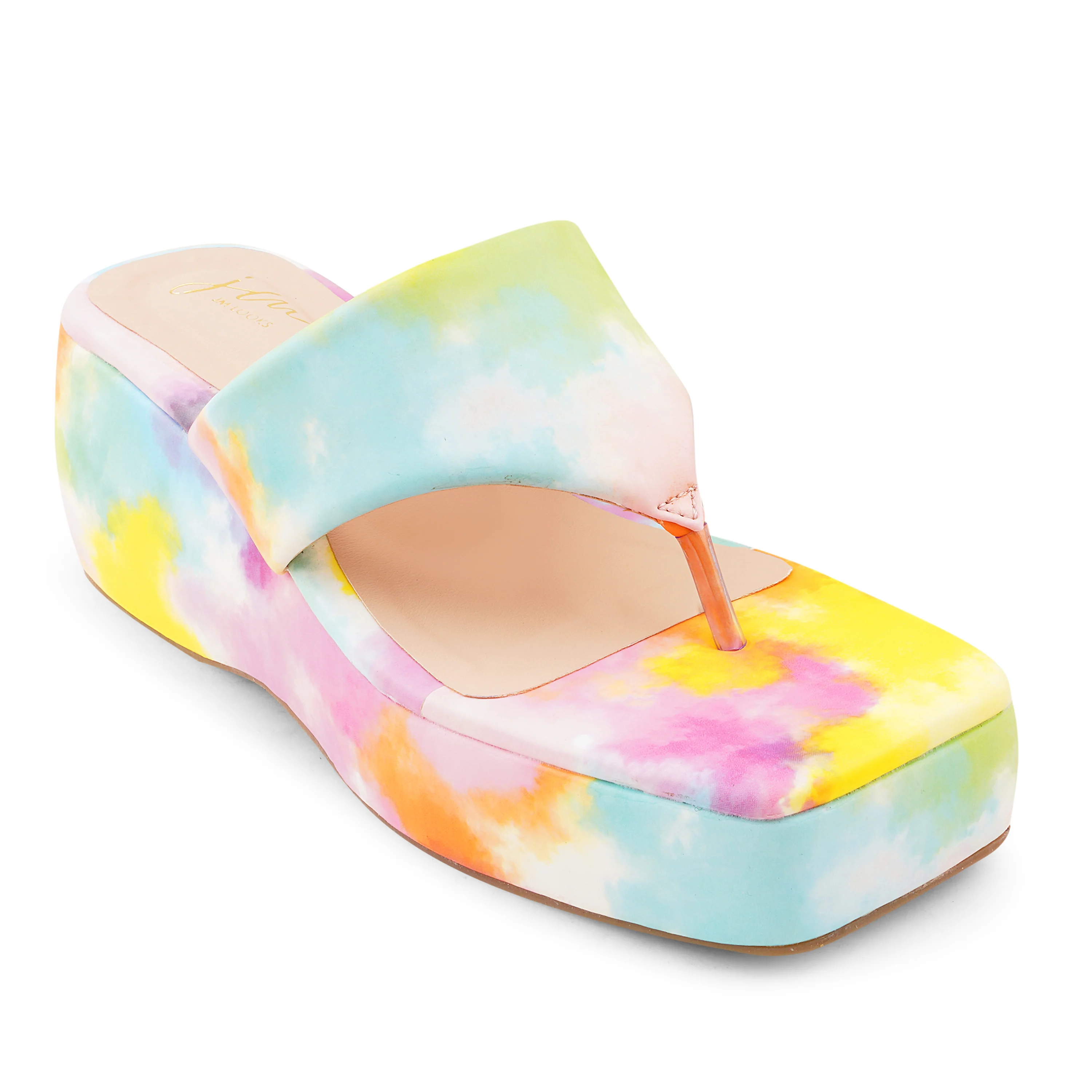 Platform Heel Thong Strap Wedges - Image 14