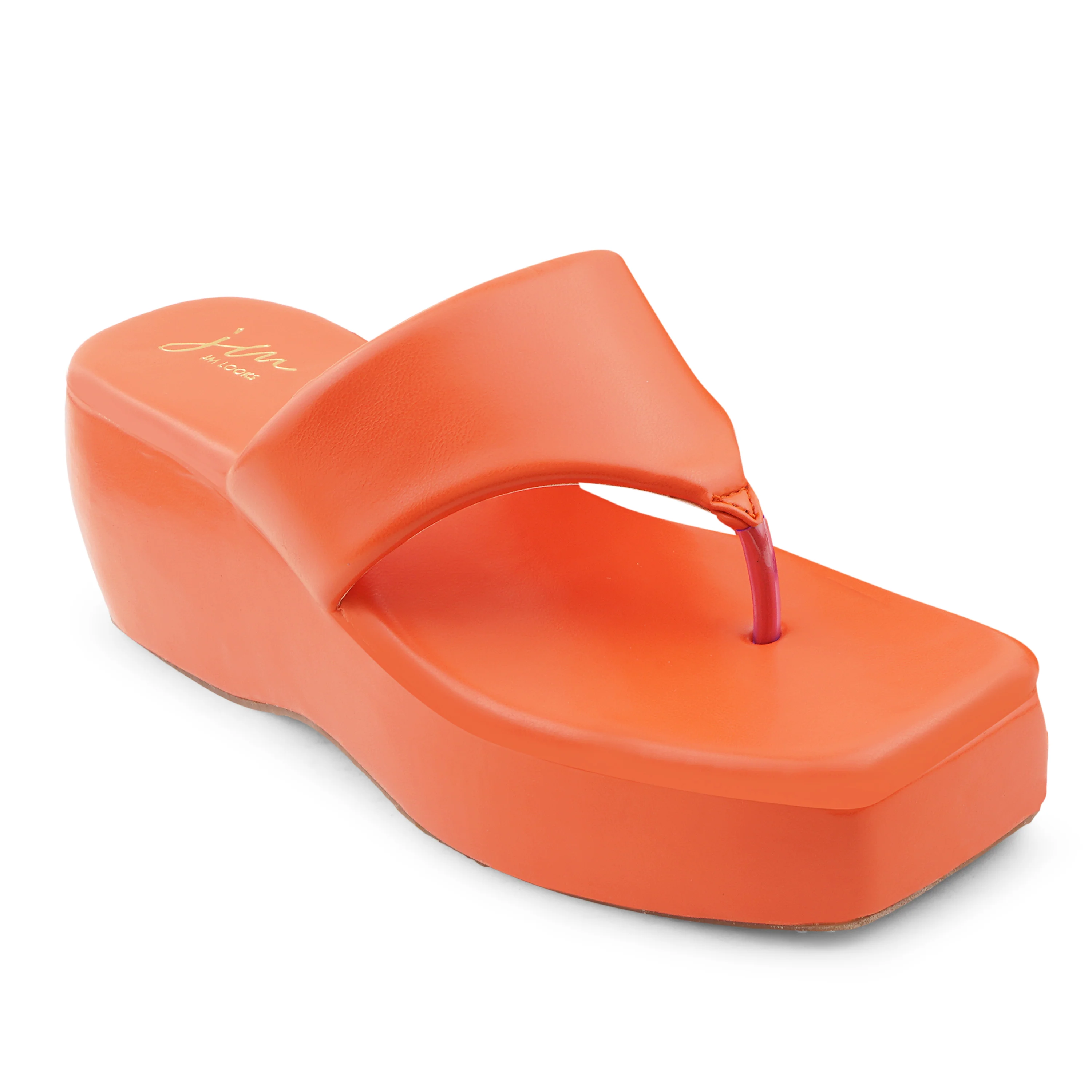 Platform Heel Thong Strap Wedges - Image 20