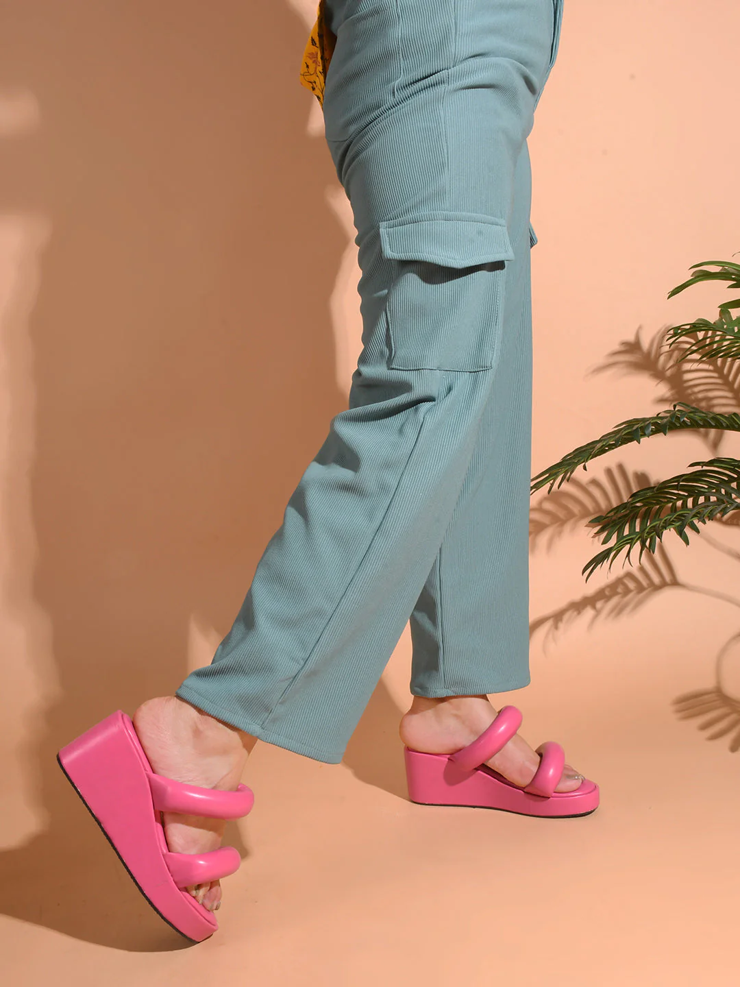 Jm Looks Puffy Strap Platform Wedge Sandals - Image 10