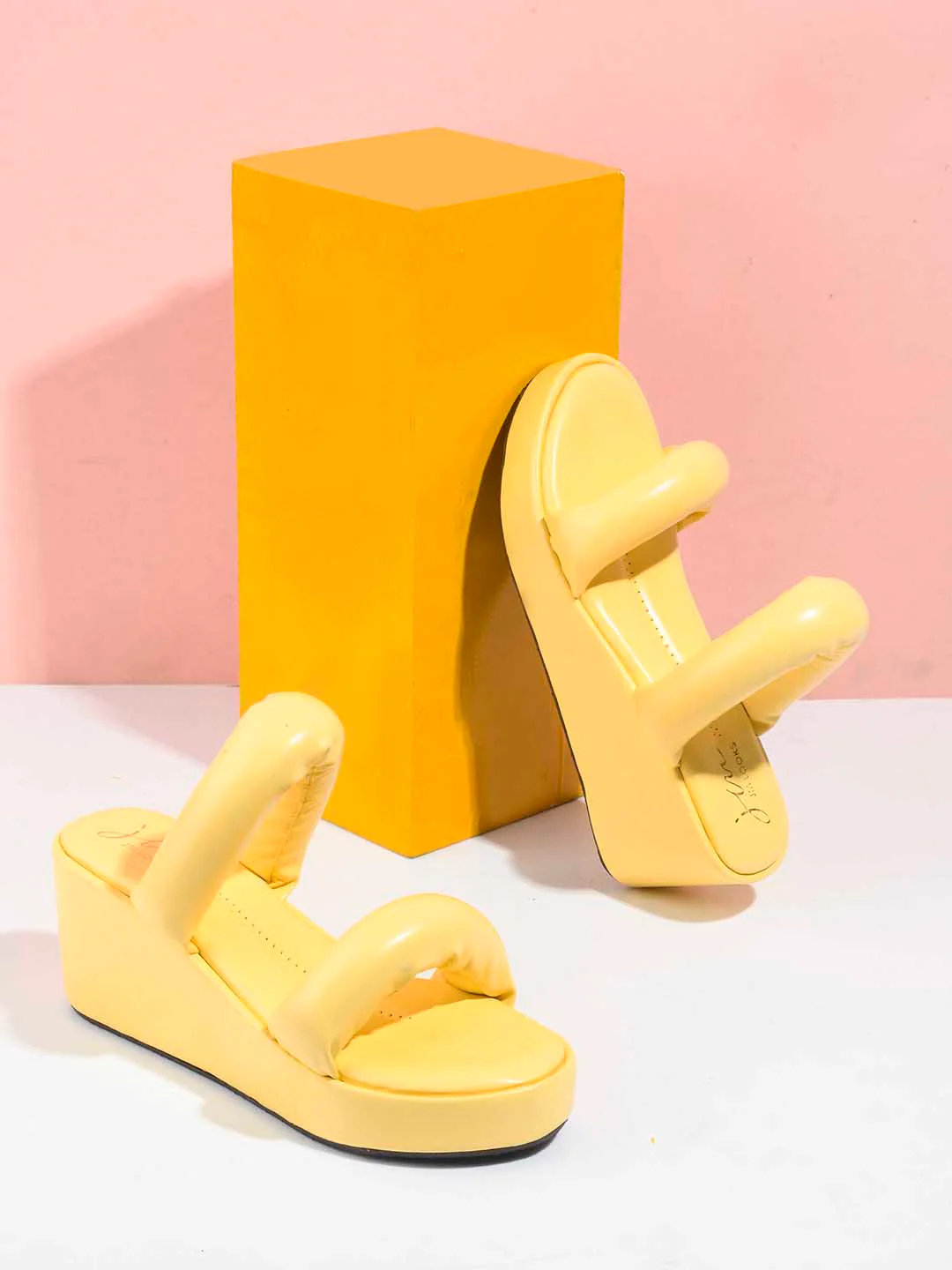 Jm Looks Puffy Strap Platform Wedge Sandals - Image 19