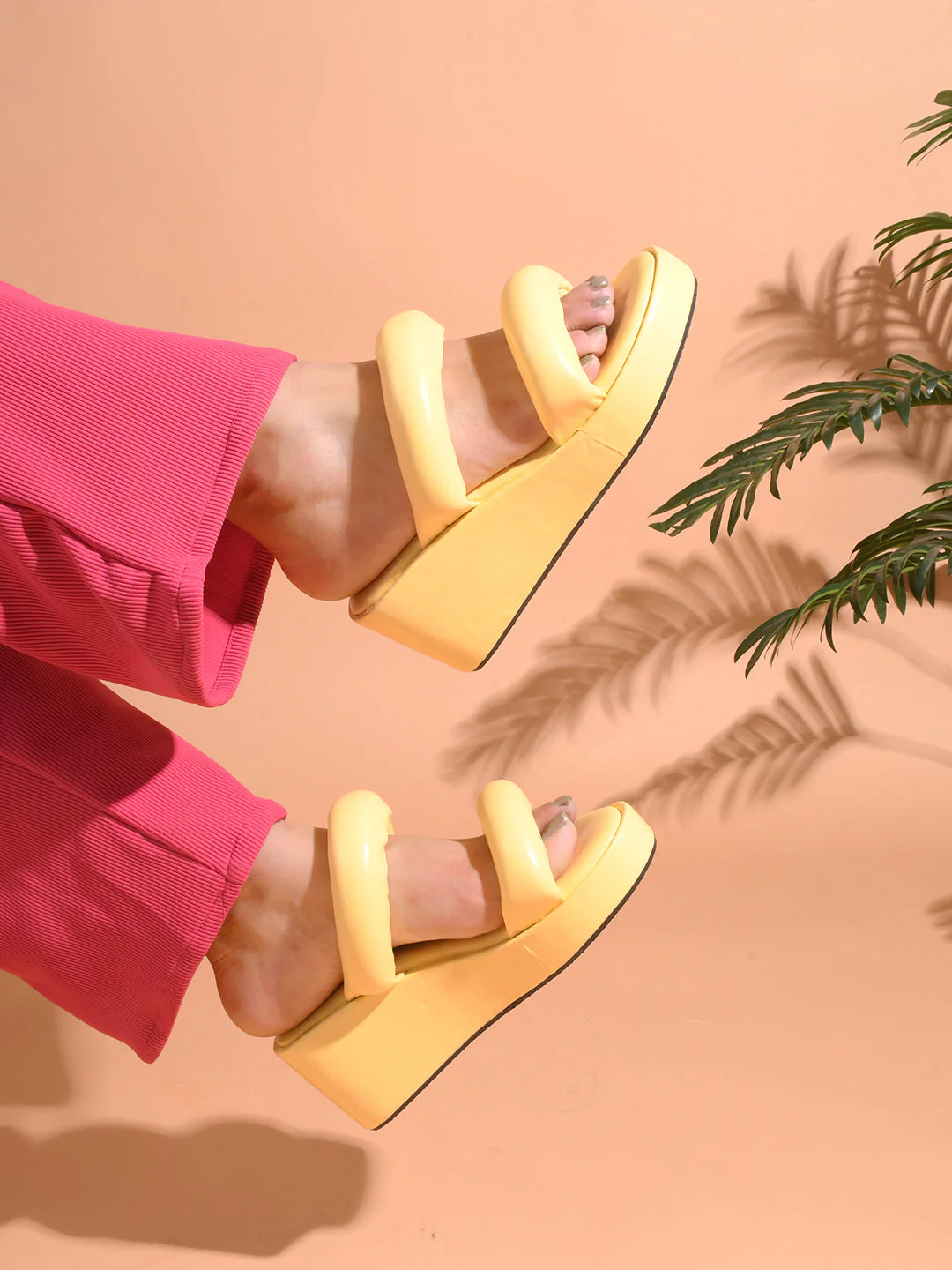 Jm Looks Puffy Strap Platform Wedge Sandals - Image 20
