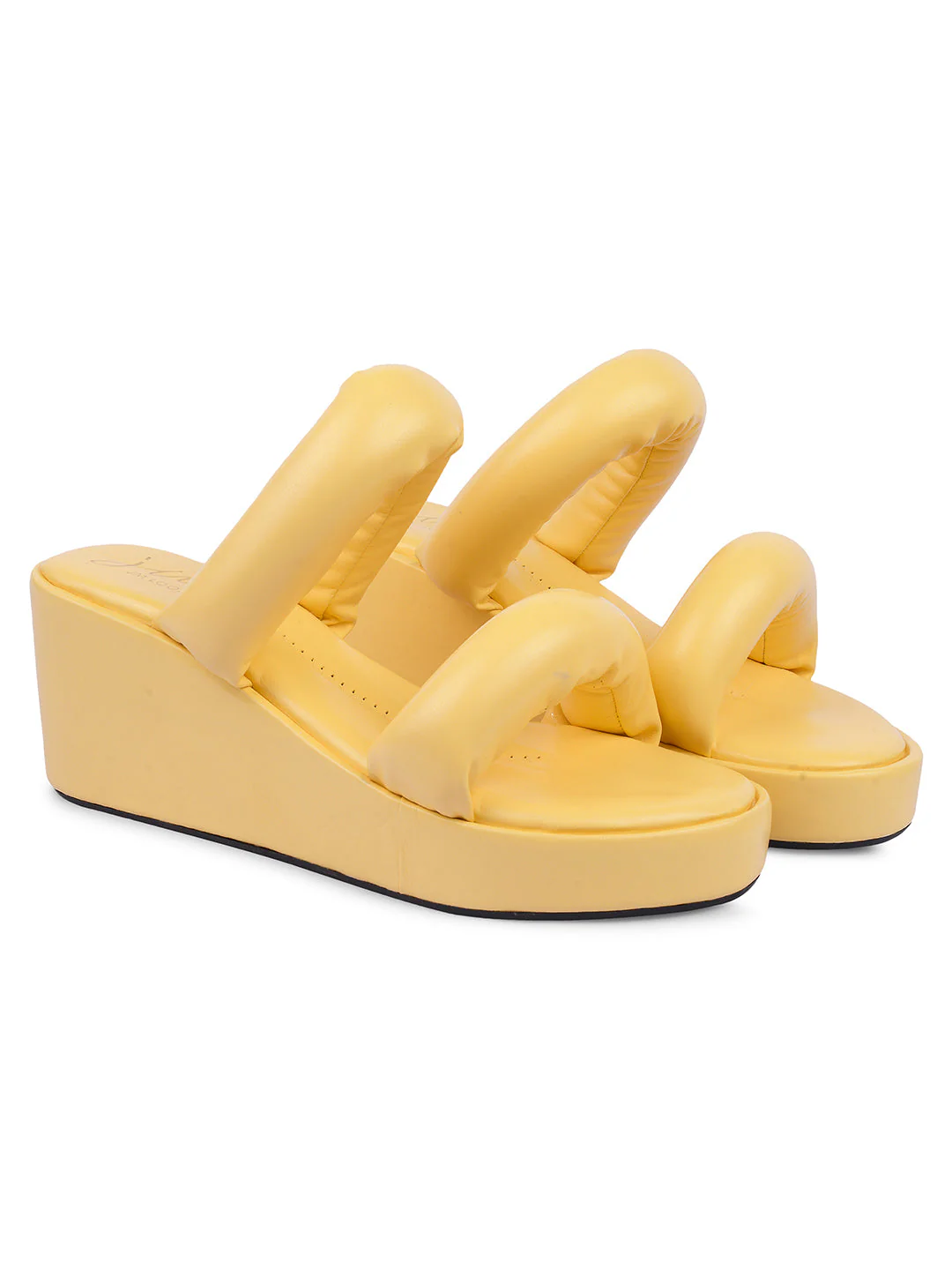 Jm Looks Puffy Strap Platform Wedge Sandals - Image 23