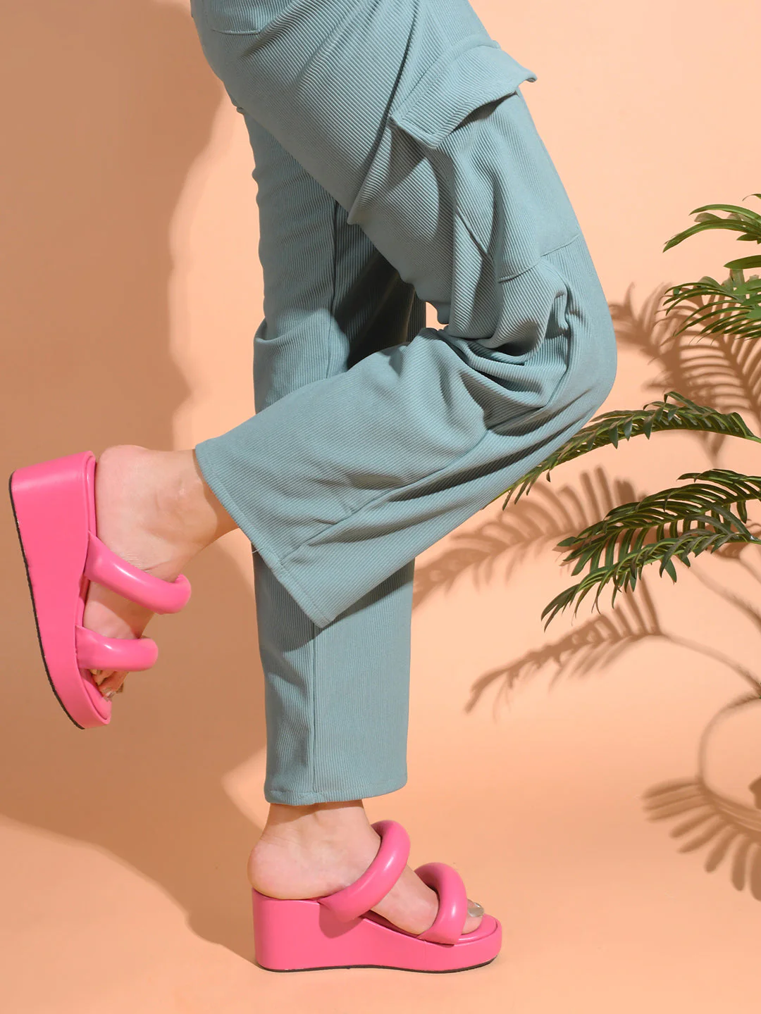 Jm Looks Puffy Strap Platform Wedge Sandals - Image 8