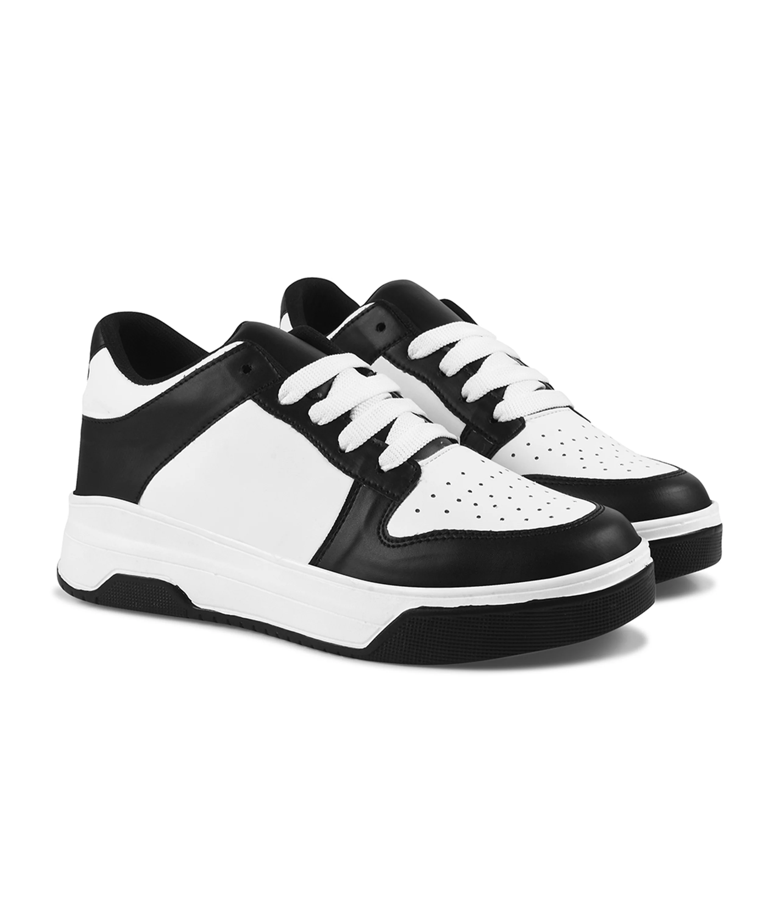 Platform Lace-Up Casual Sneakers - Image 7
