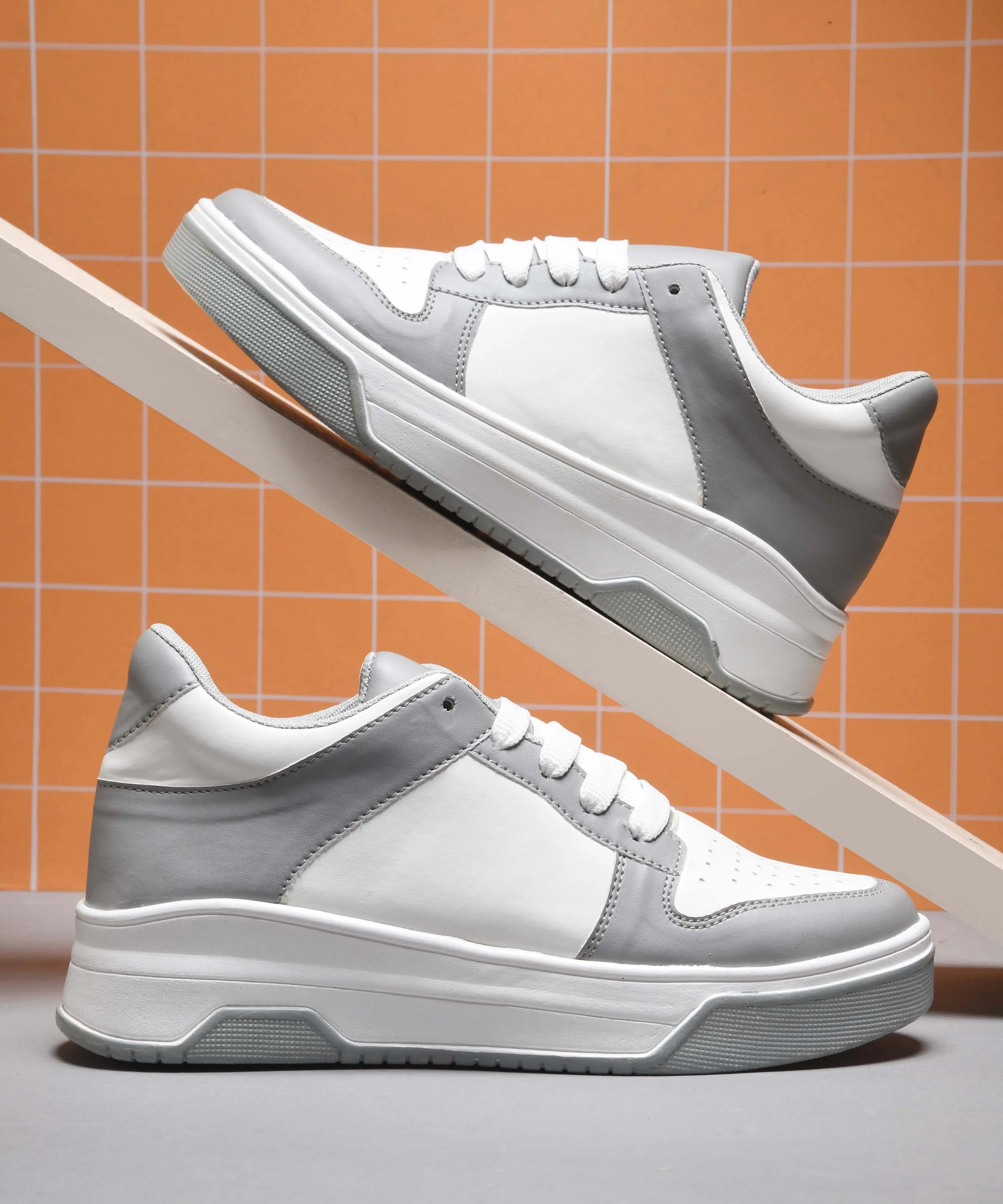 Platform Lace-Up Casual Sneakers - Image 9