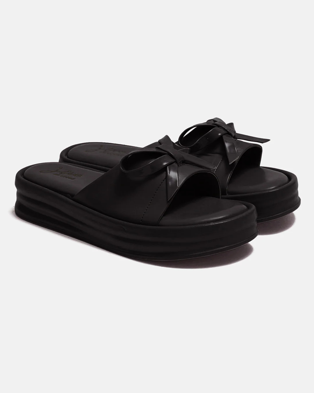 Platform Slides with Bow Accent and Cushioned Sole - Image 15
