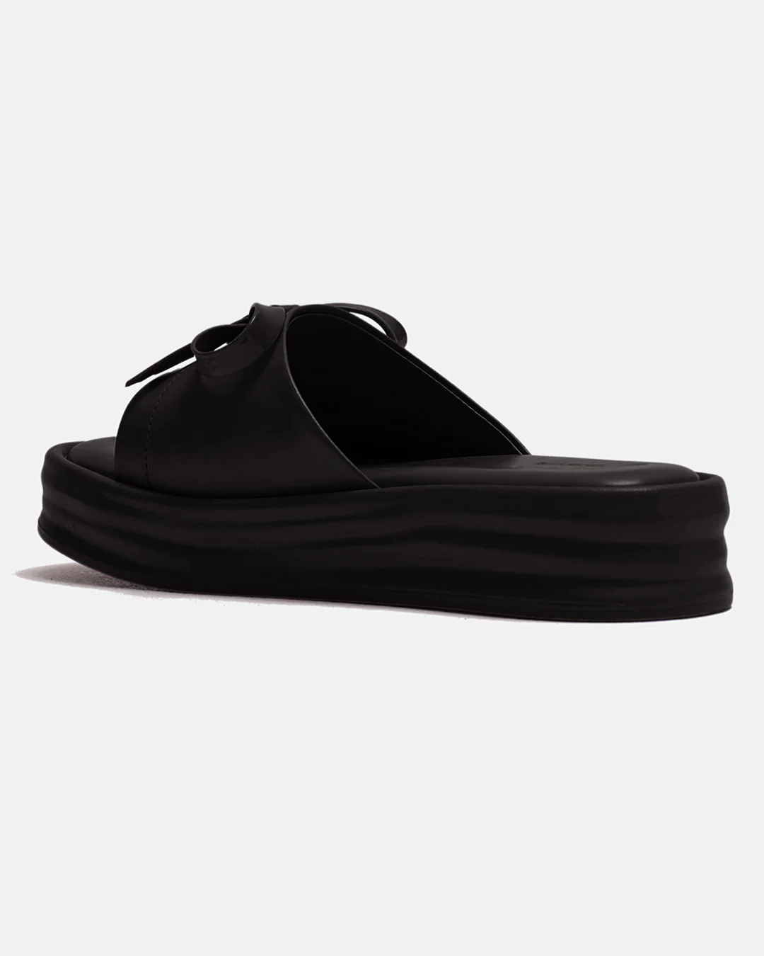 Platform Slides with Bow Accent and Cushioned Sole - Image 16