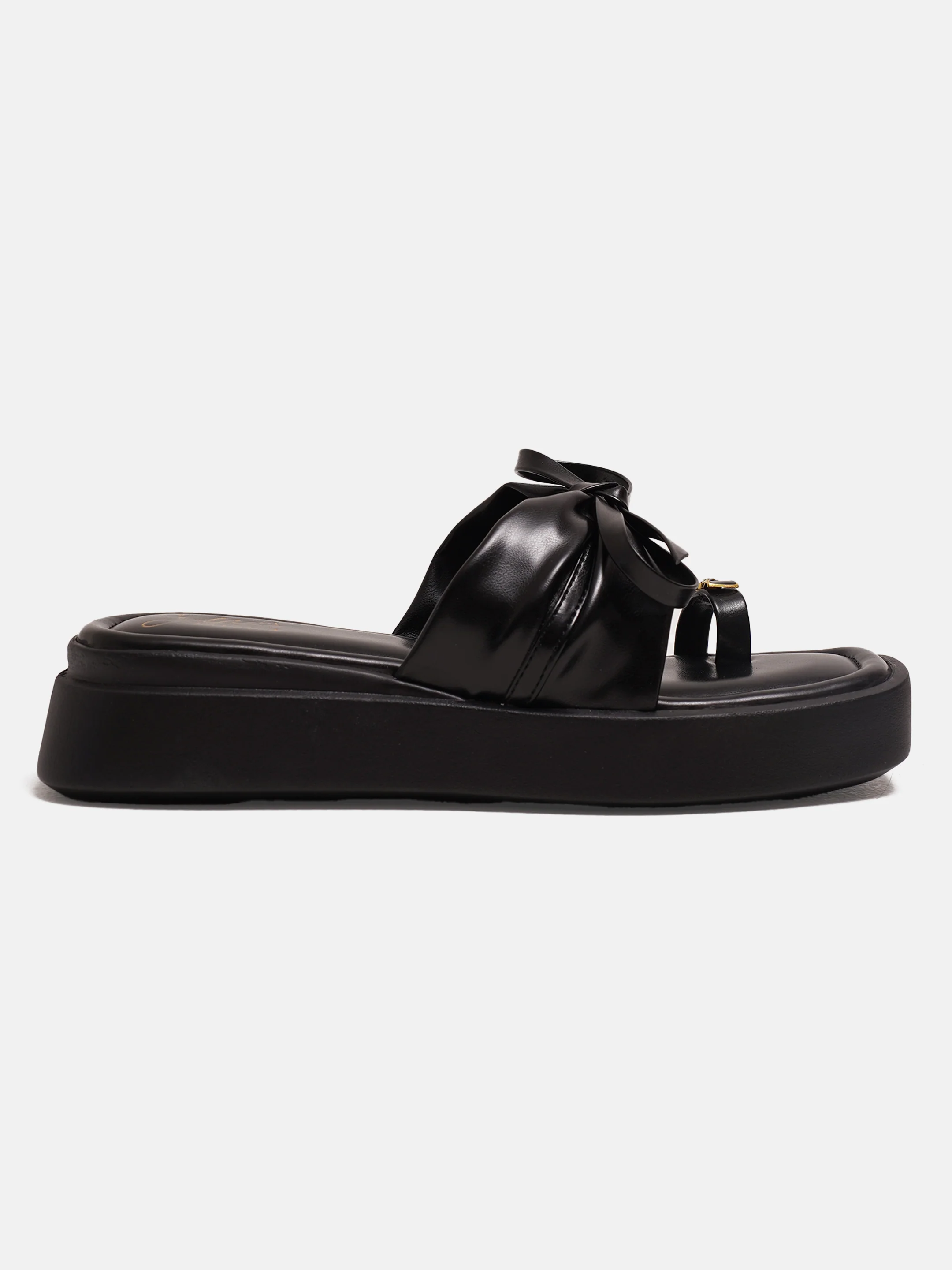 Platform Toe-Ring Slides with Bow Accent - Image 13