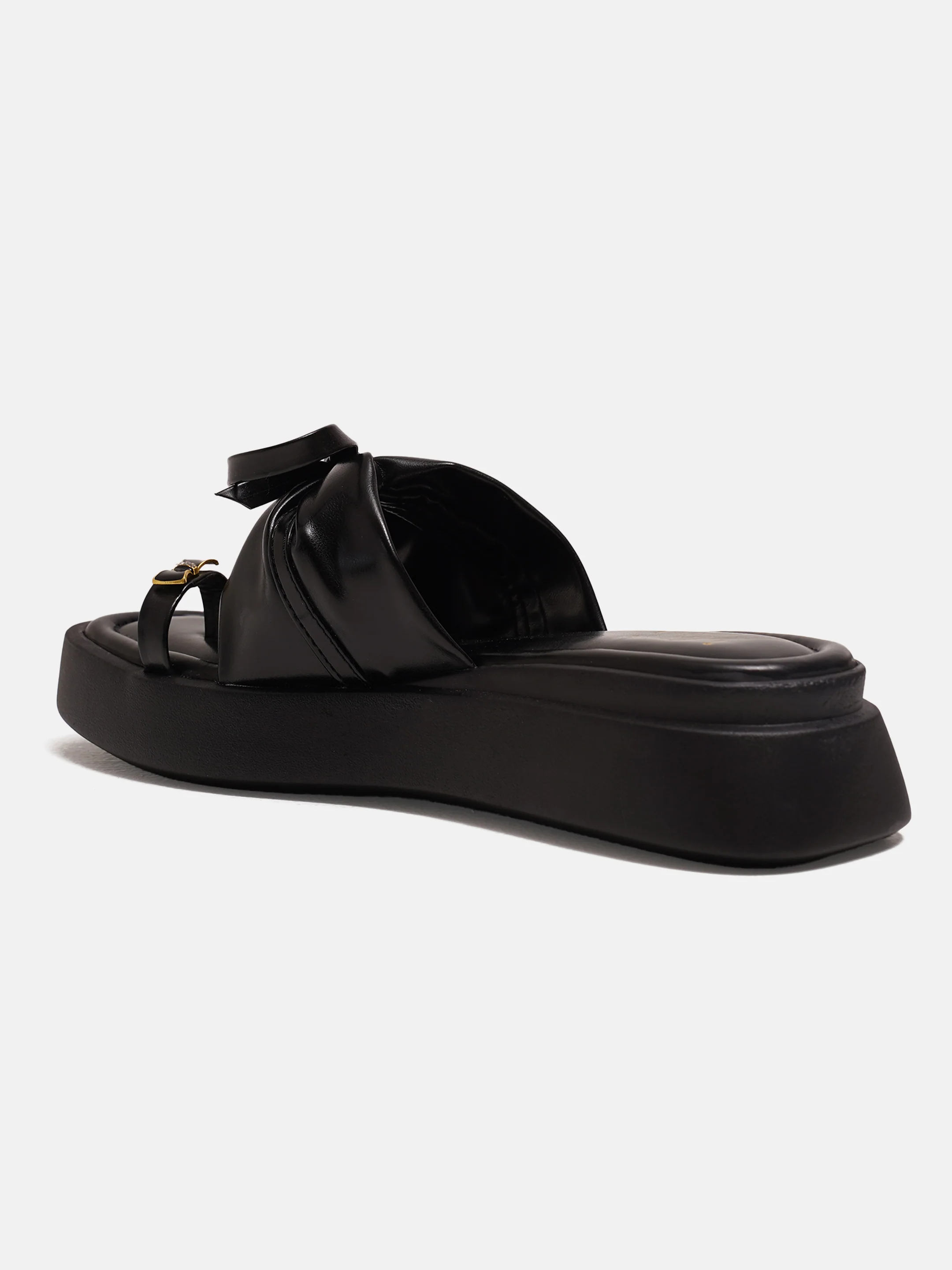 Platform Toe-Ring Slides with Bow Accent - Image 15