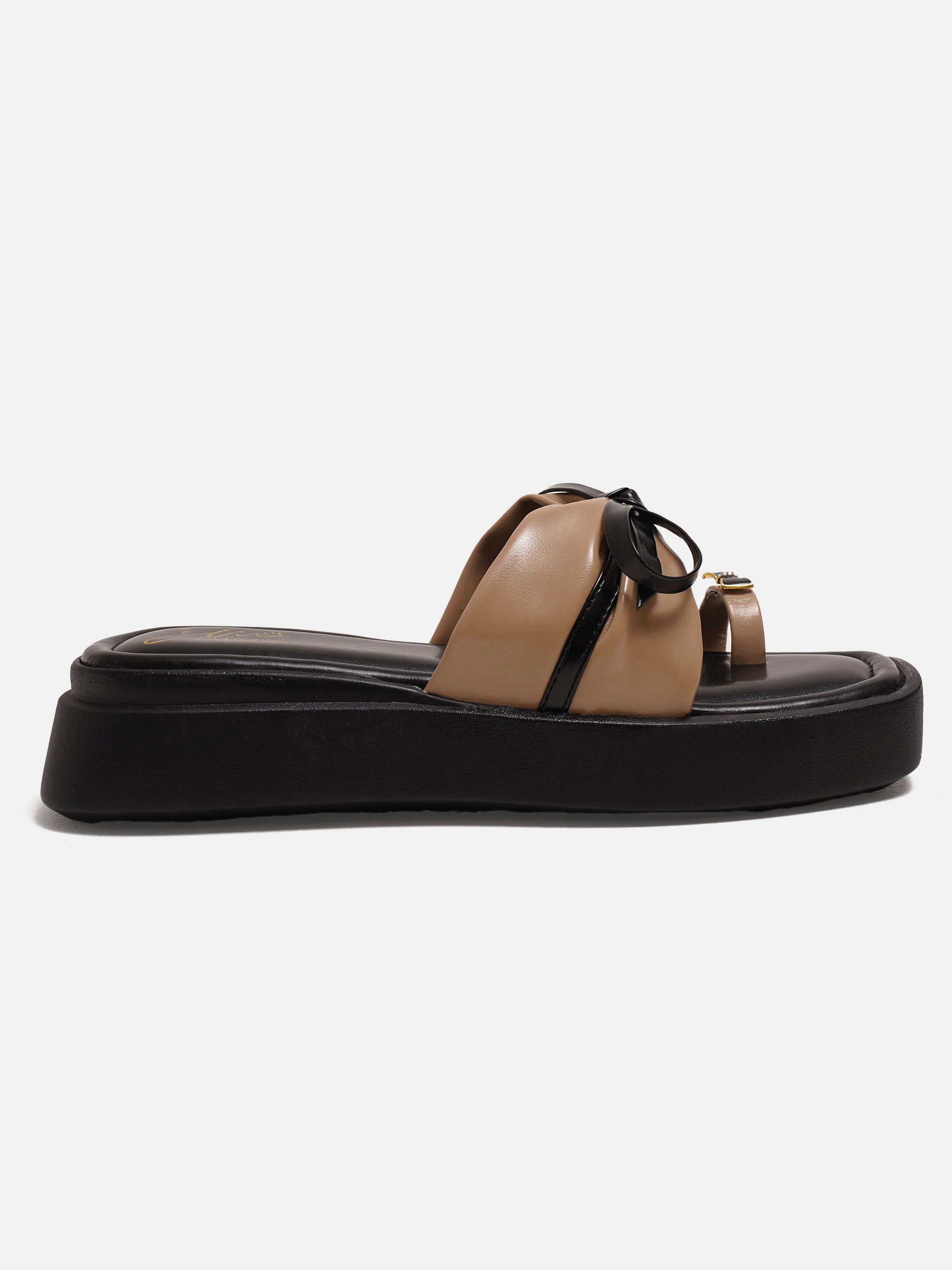 Platform Toe-Ring Slides with Bow Accent - Image 19