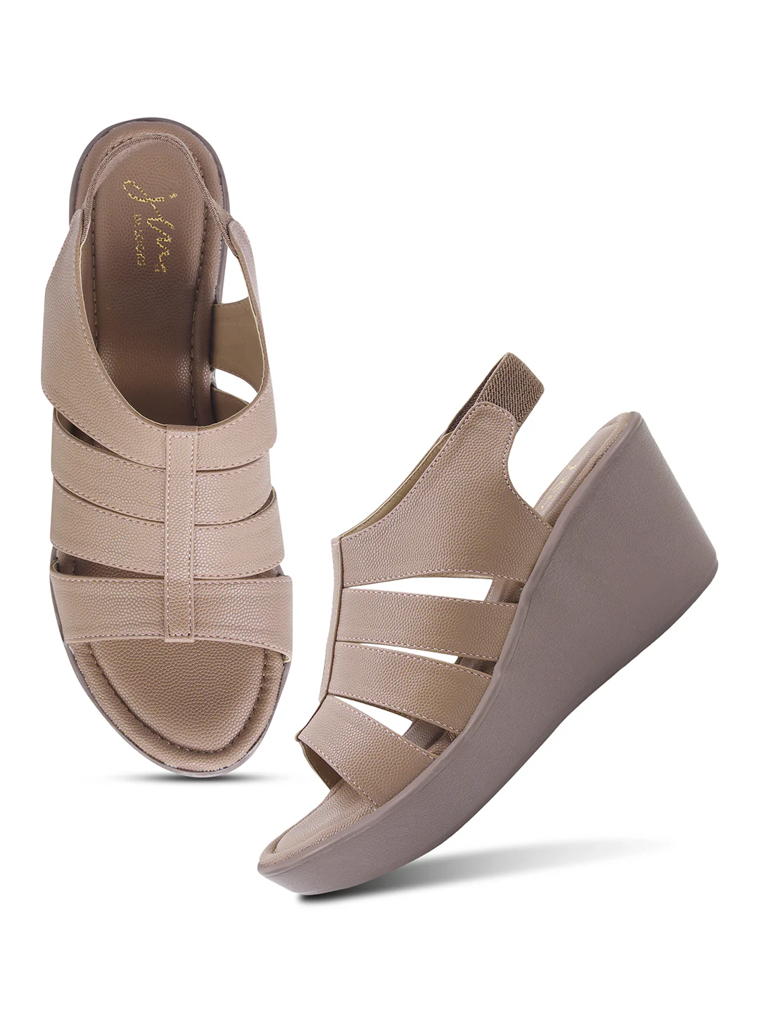 Platform Wedge Sandals with Flexible Fit - Image 12