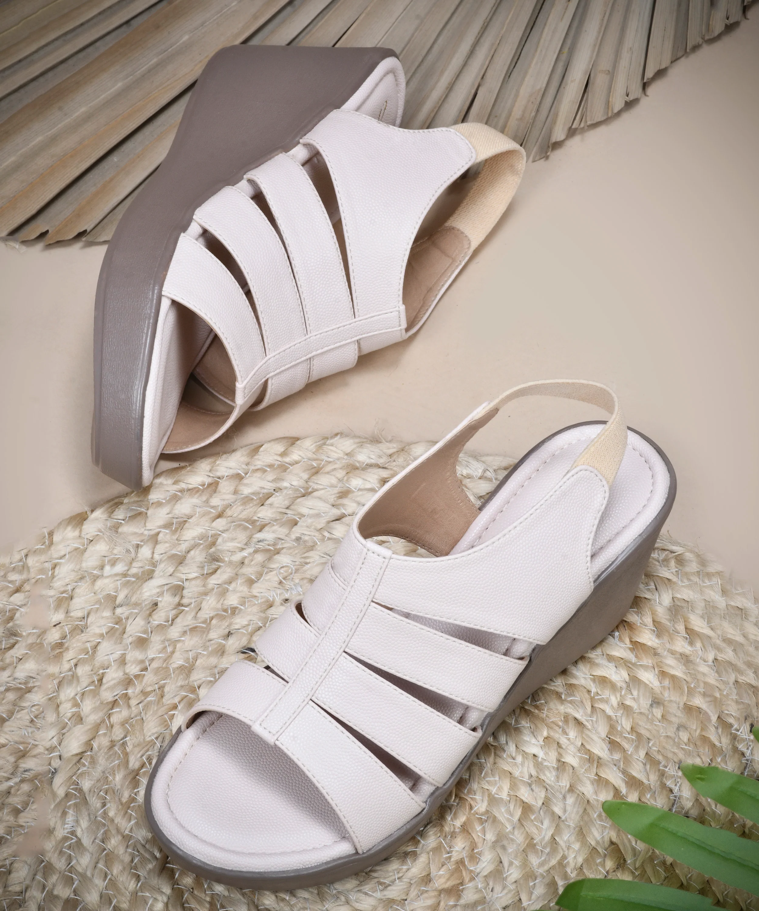Platform Wedge Sandals with Flexible Fit - Image 13