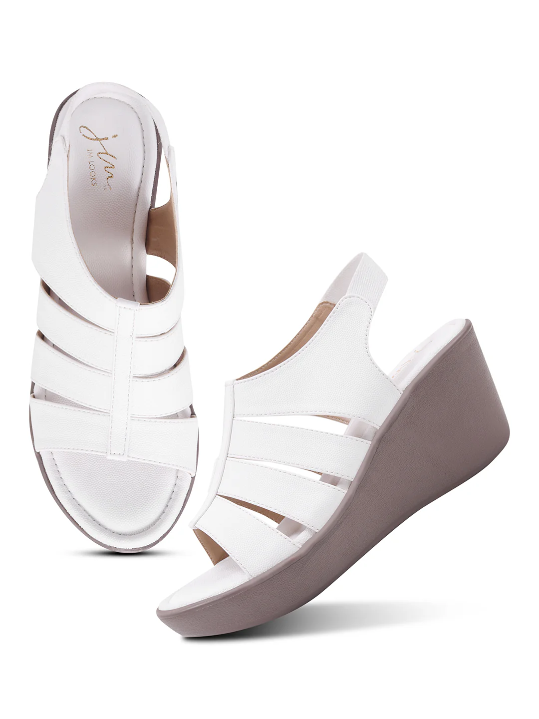 Platform Wedge Sandals with Flexible Fit - Image 24
