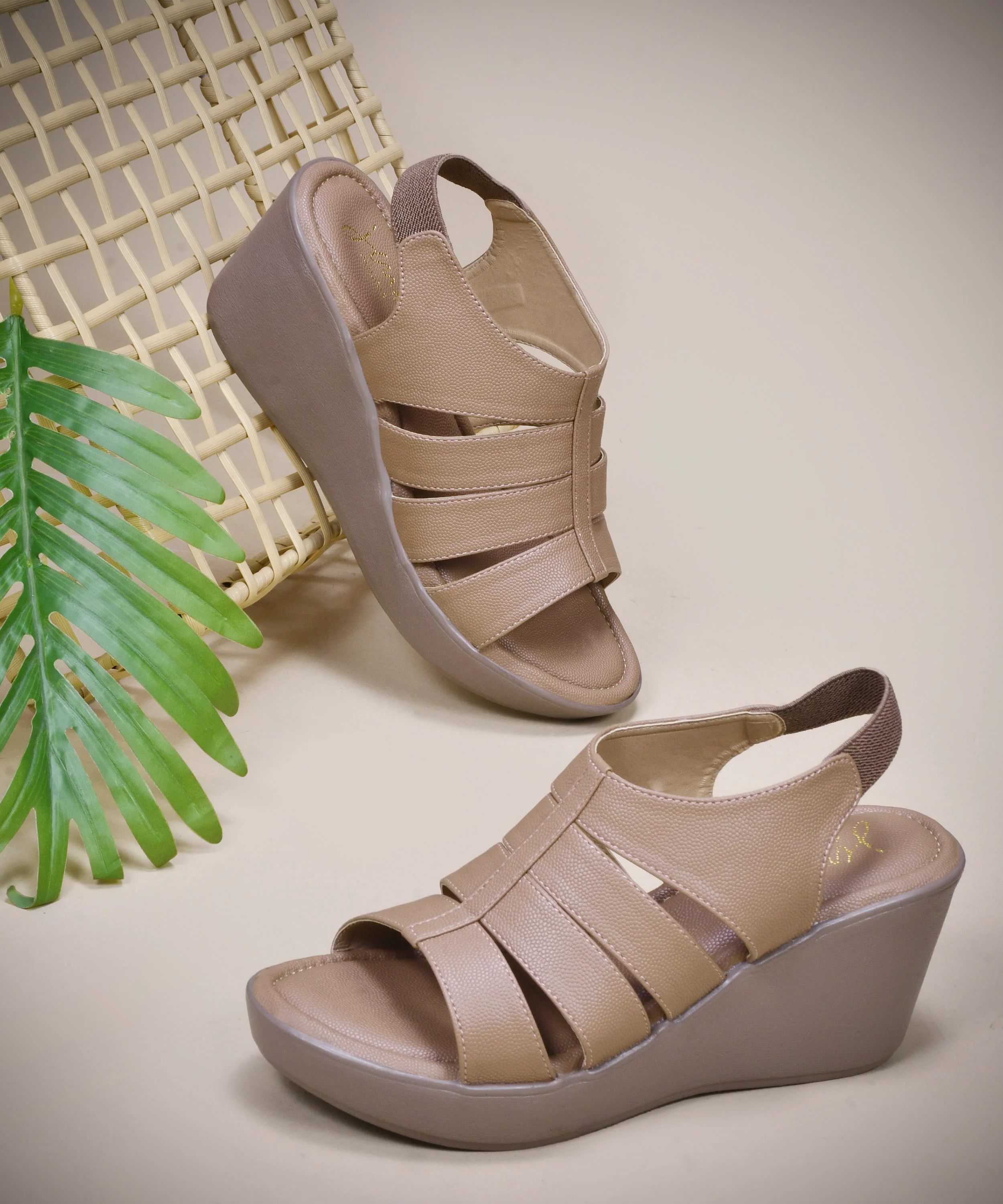 Platform Wedge Sandals with Flexible Fit - Image 7