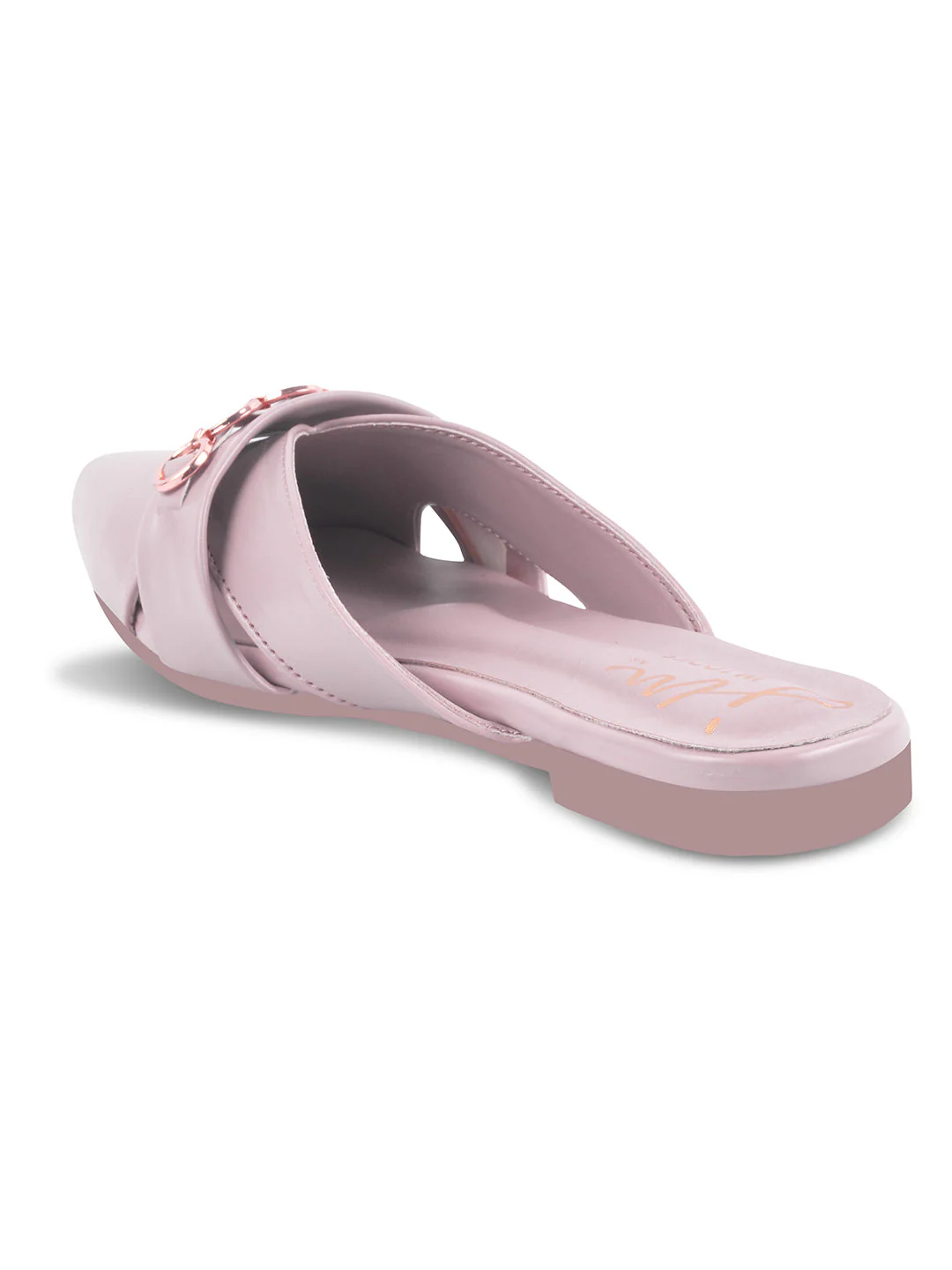JM Looks Women's Chain Detail Pointed Mules - Image 15