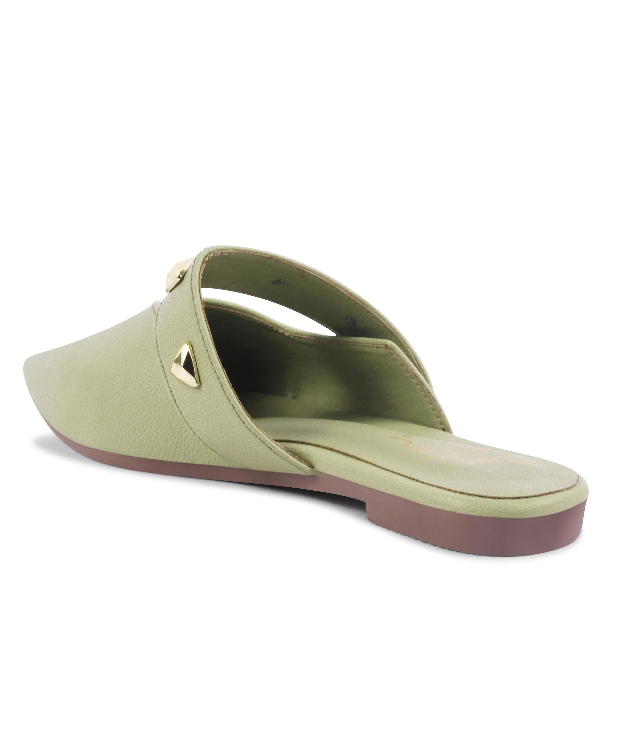 Pointed-Toe Mules with Studded Strap Detail - Image 18