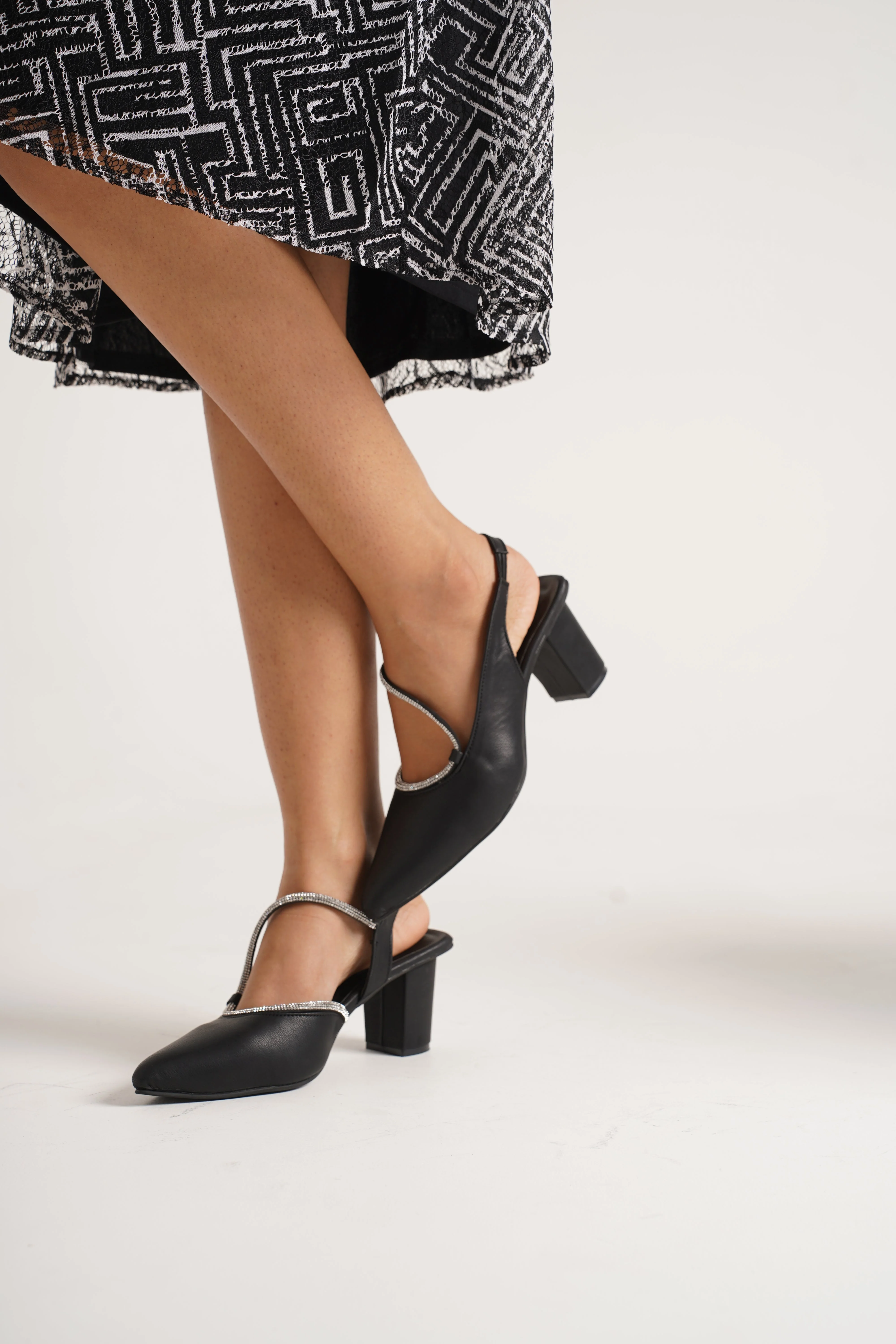 Jm Looks Dazzling Embellished Slingback Pumps - Image 3