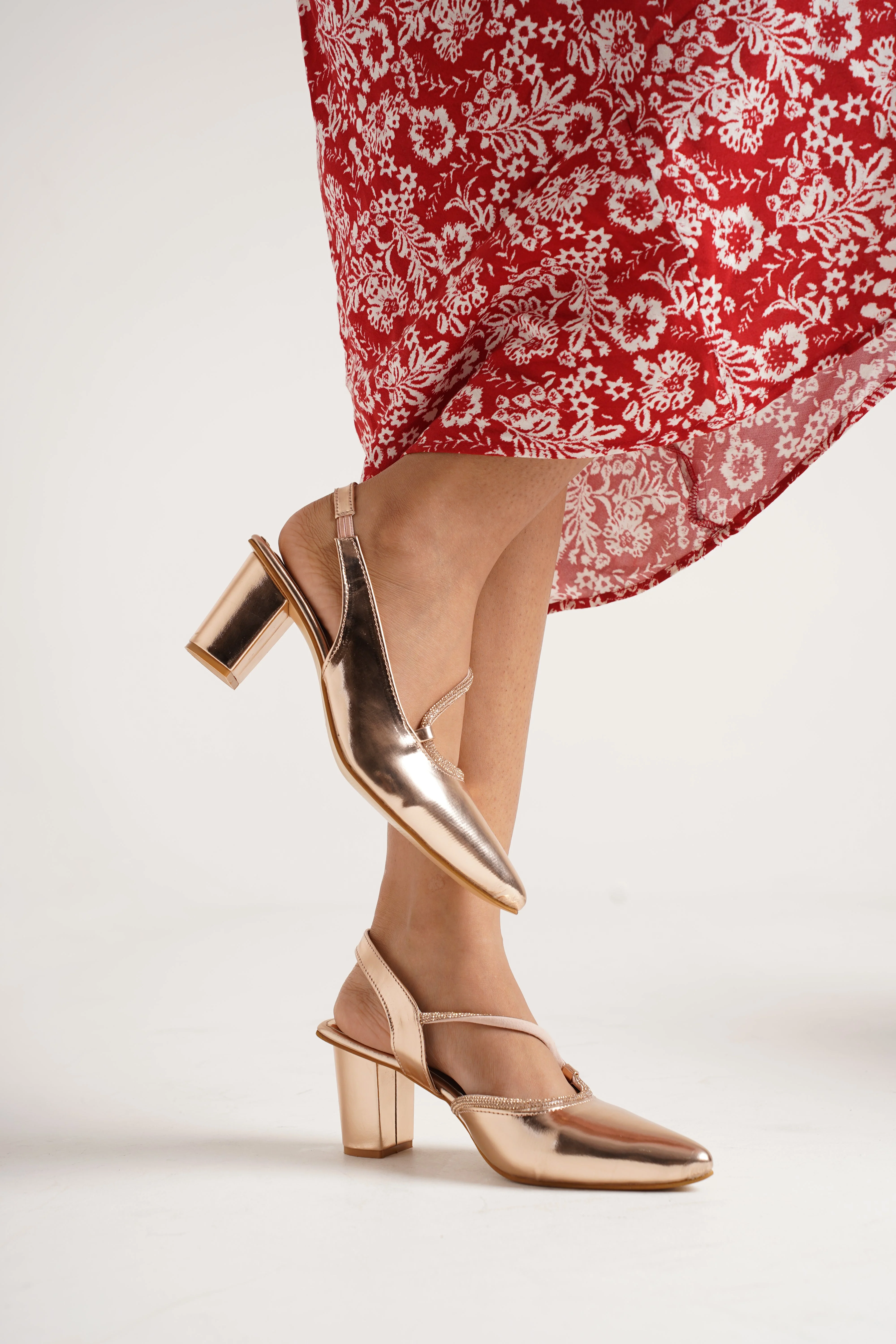 Jm Looks Dazzling Embellished Slingback Pumps - Image 9