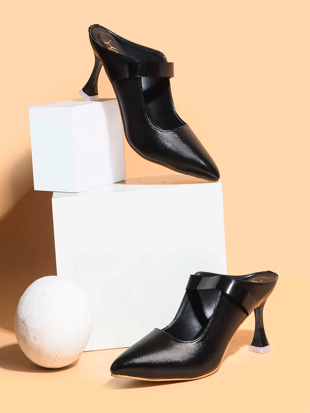 Jm Looks Women's Pointed Toe Mule Heels - Image 2