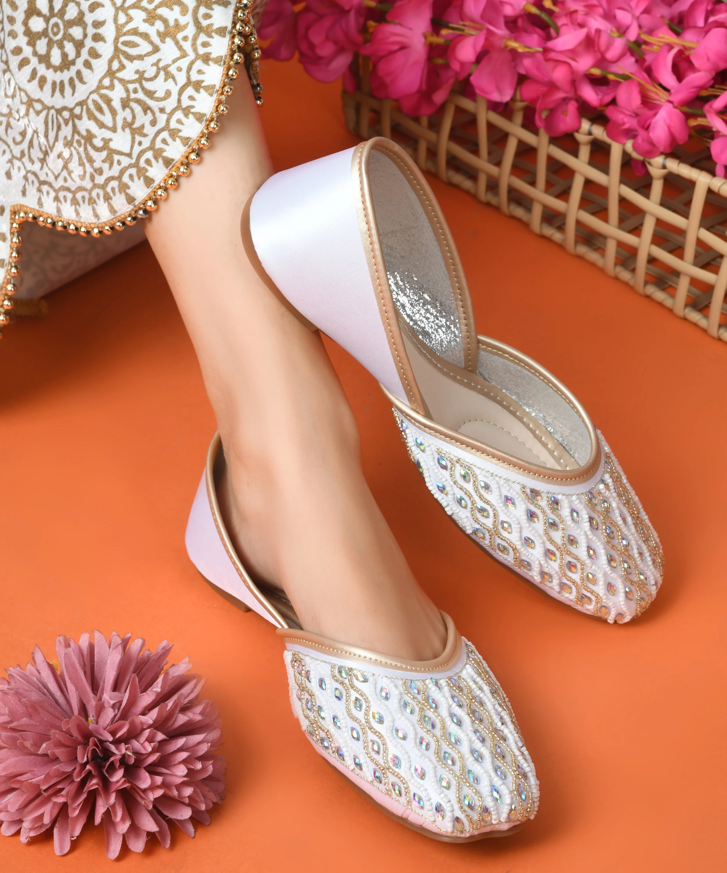 Premium Occasion Wear Embroidered Juttis - Image 13