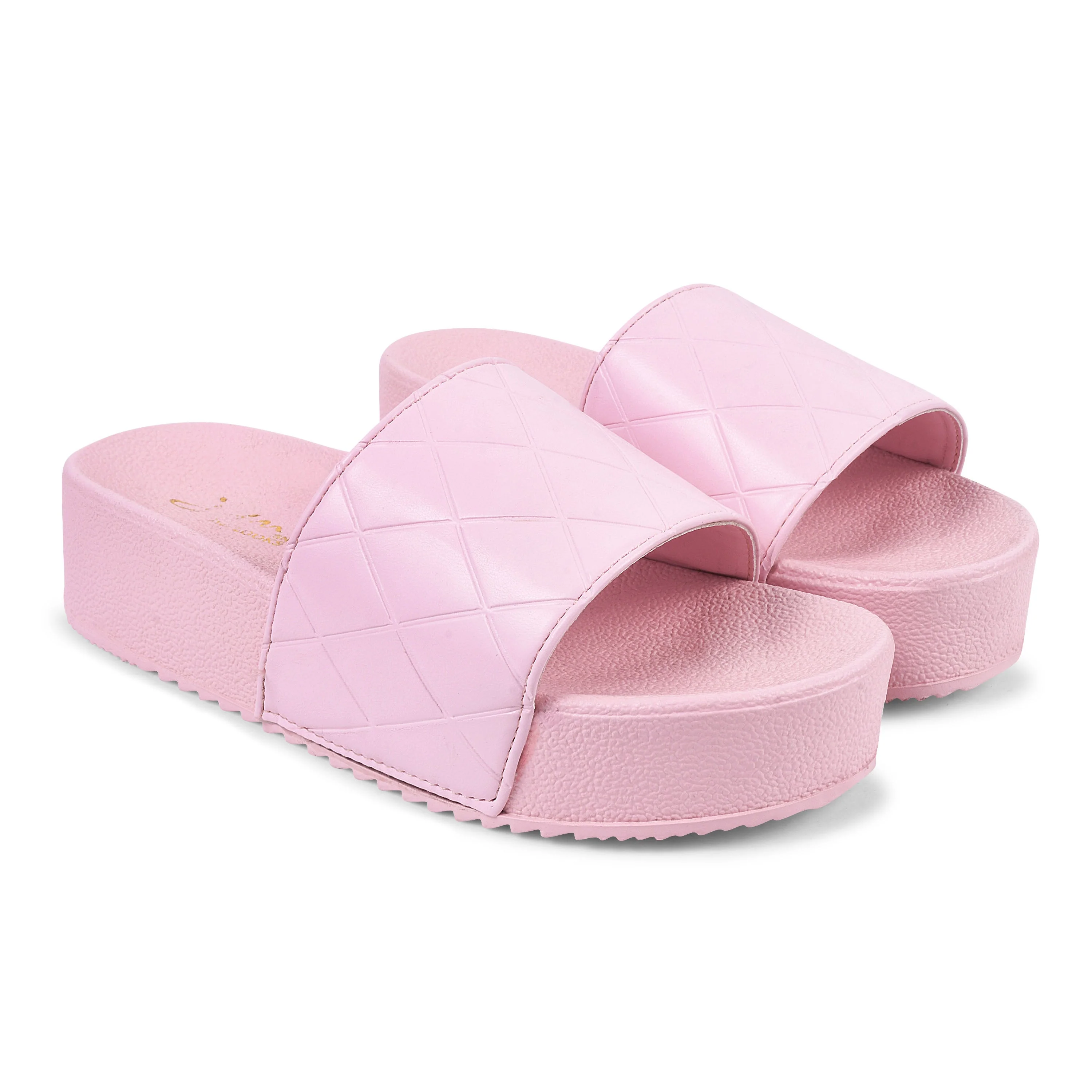 Jm Looks Quilted Strap Platform Slides - Image 17