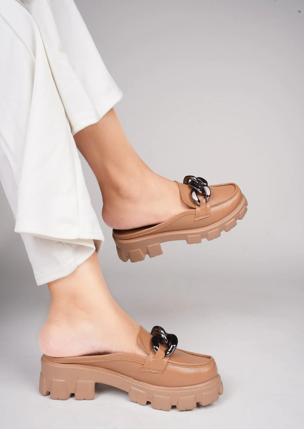 Radiant Sapphire Chain Half Loafer - Image 12
