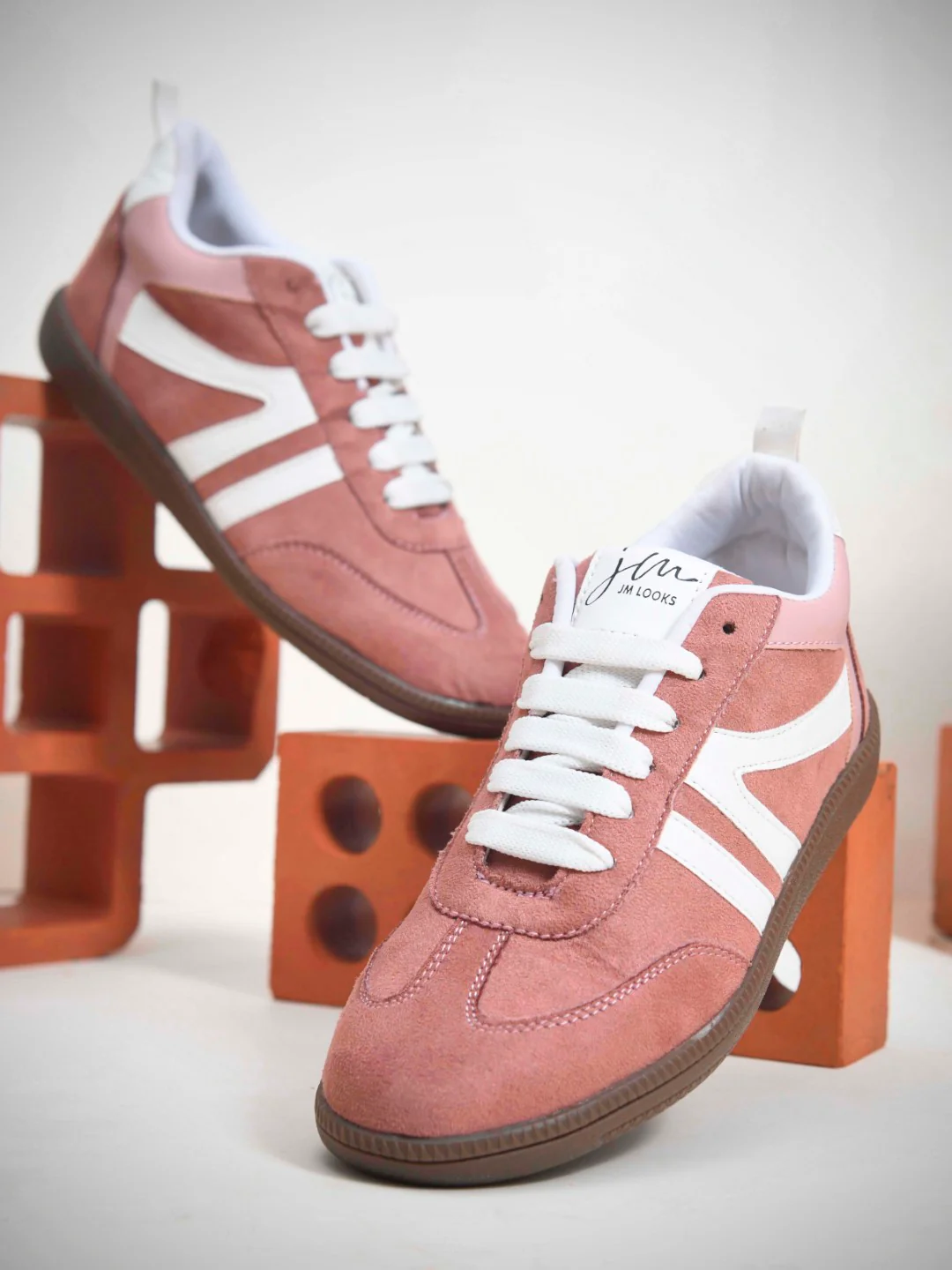 Retro Stripe Suede Sneakers - Image 17
