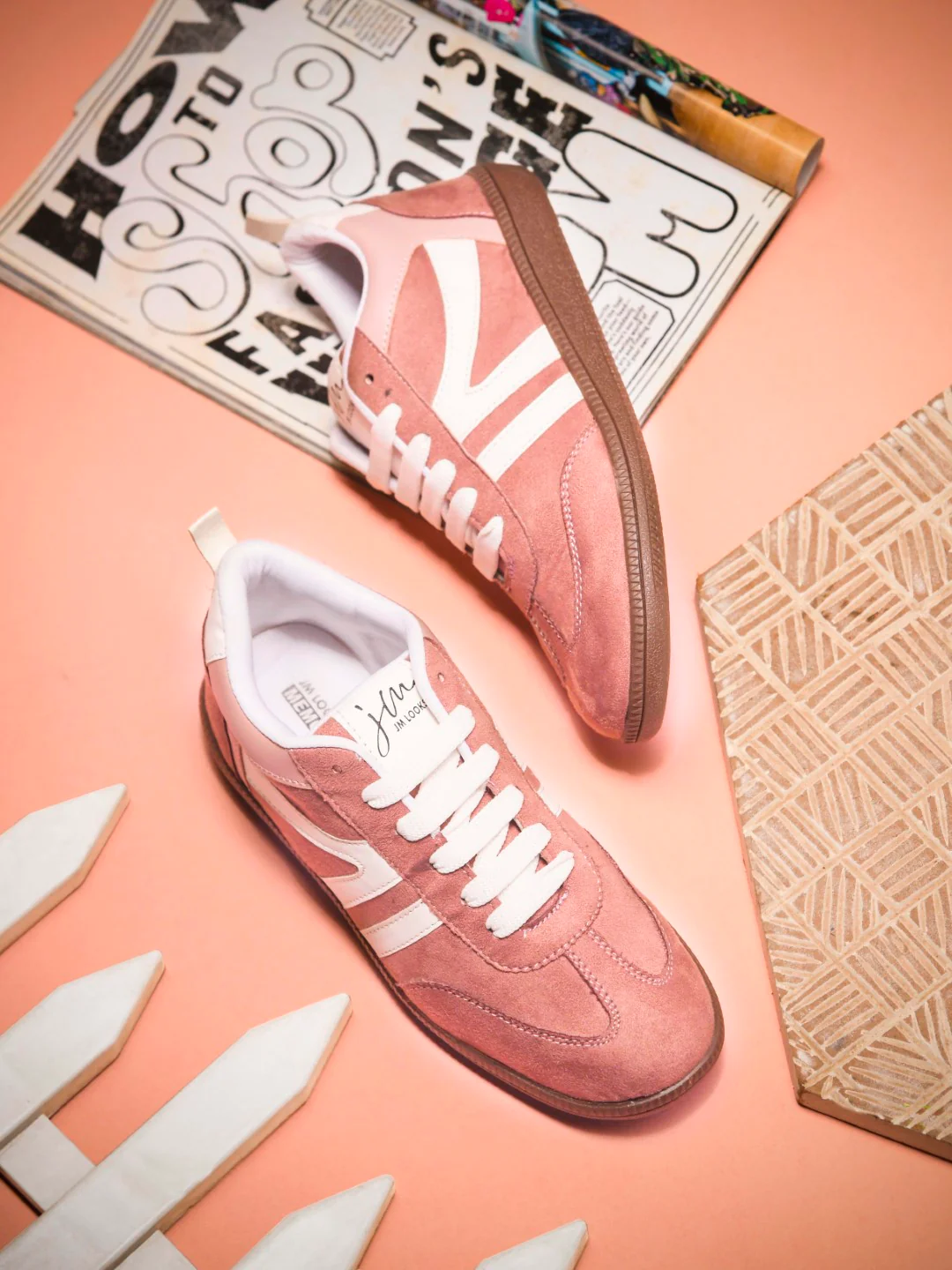 Retro Stripe Suede Sneakers - Image 19