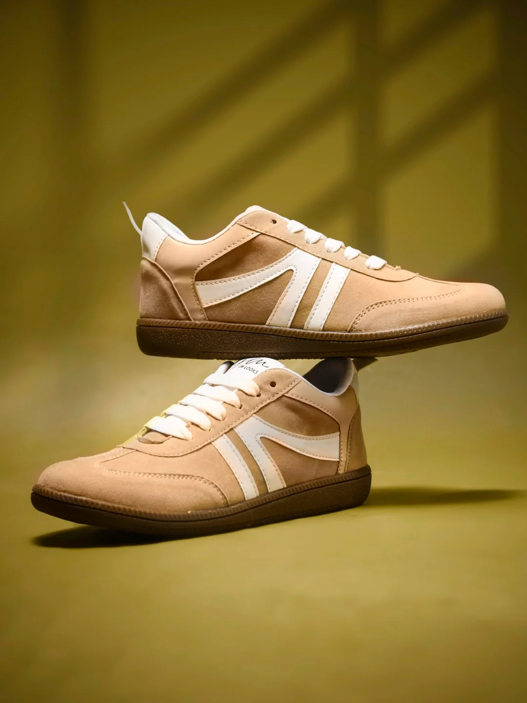 Retro Stripe Suede Sneakers - Image 6