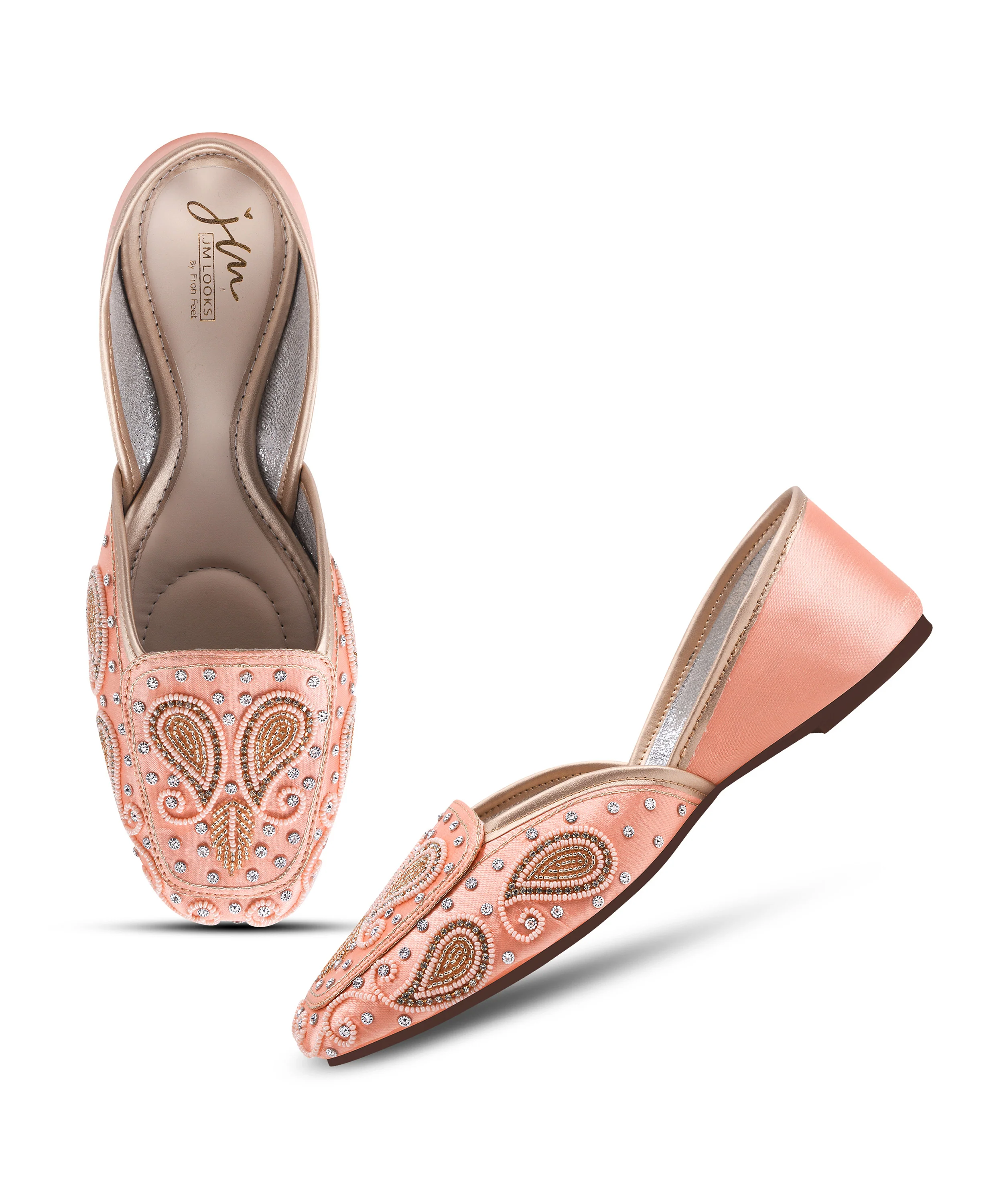 Royal Stone & Threadwork Ethnic Juttis - Image 12