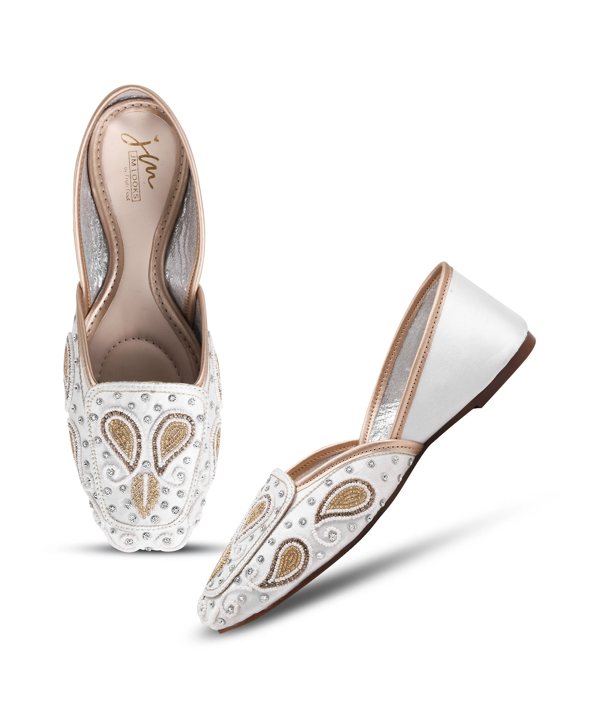 Royal Stone & Threadwork Ethnic Juttis - Image 17