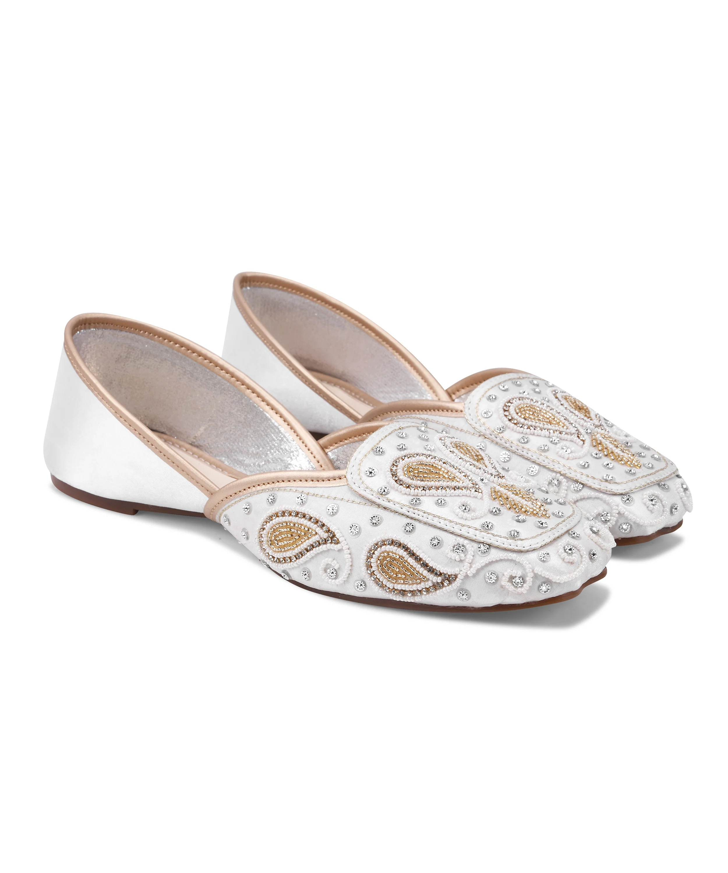 Royal Stone & Threadwork Ethnic Juttis - Image 18