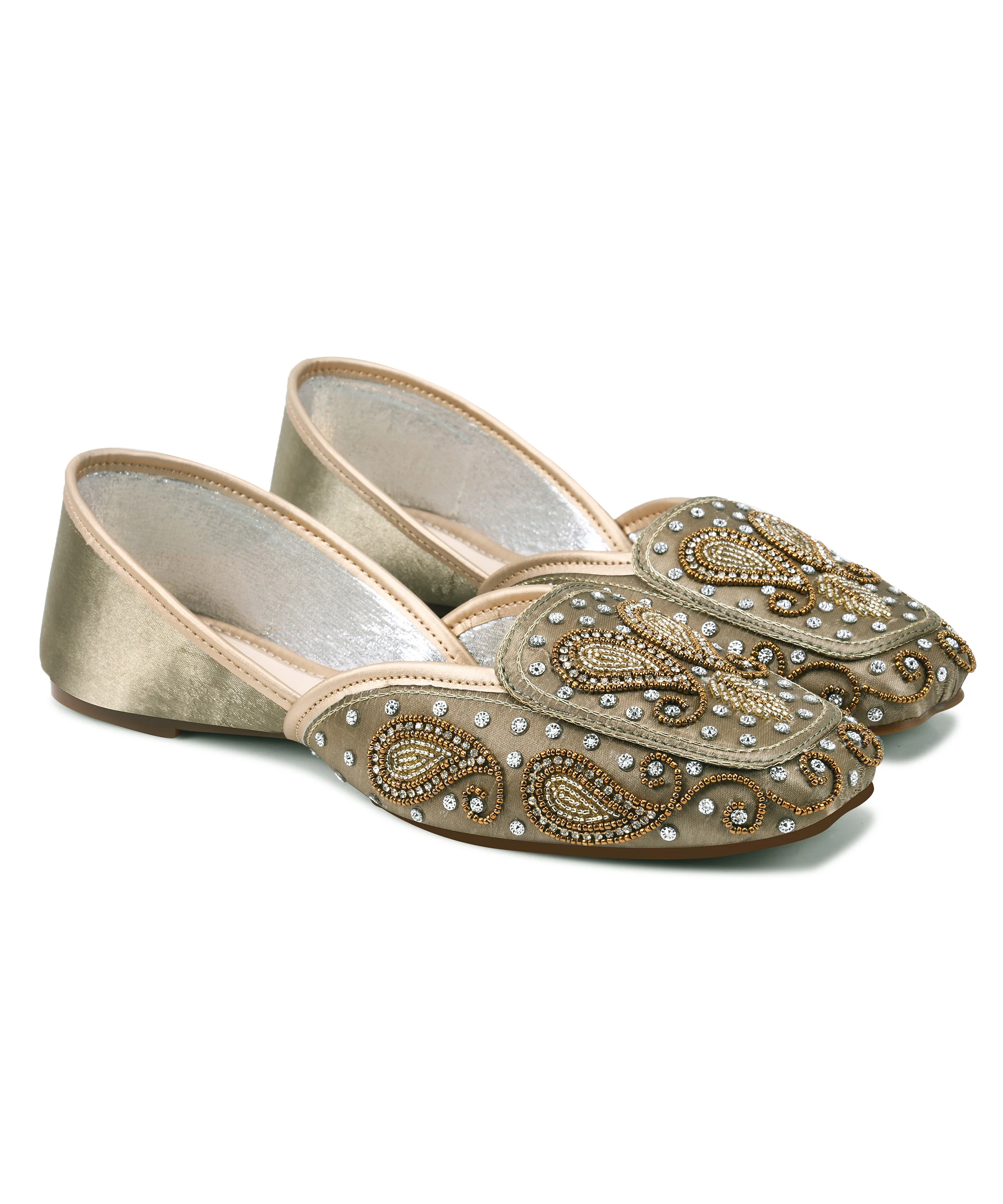 Royal Stone & Threadwork Ethnic Juttis - Image 5