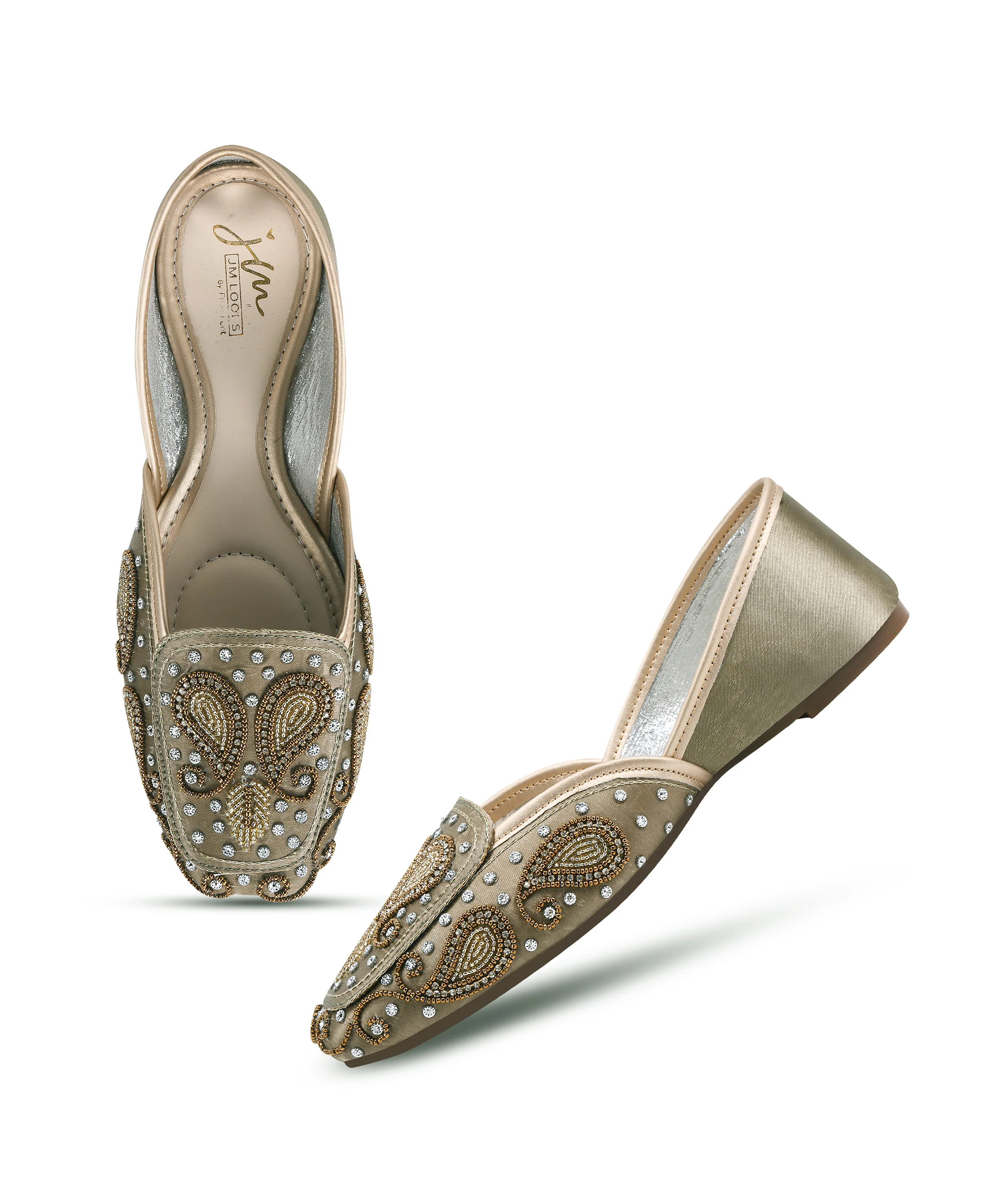 Royal Stone & Threadwork Ethnic Juttis - Image 6