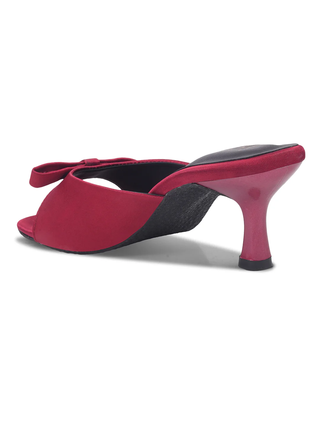 Satin Square-Toe Bow Mules - Image 6