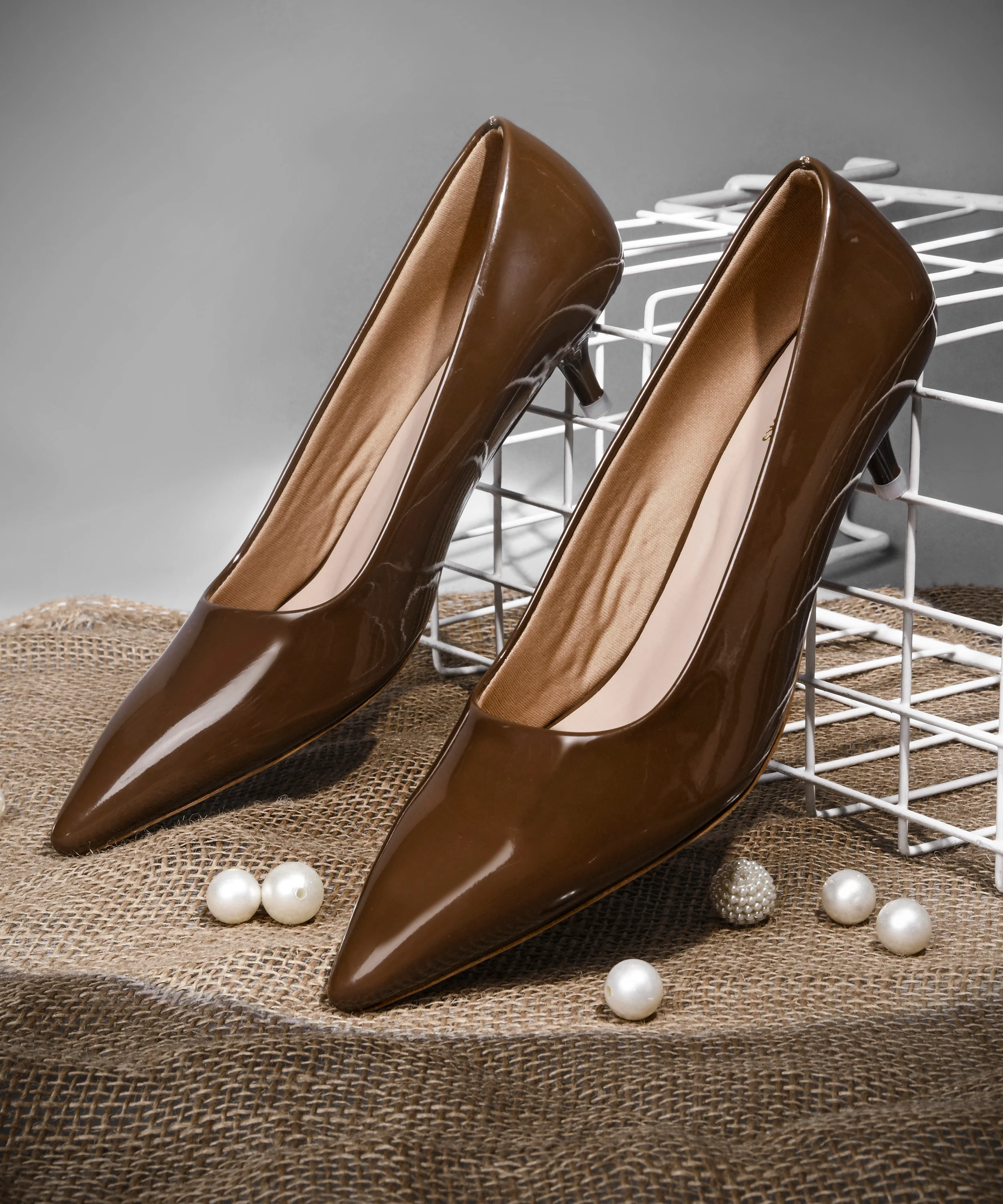 Sculpted Point-Toe Mini Heels - Image 11