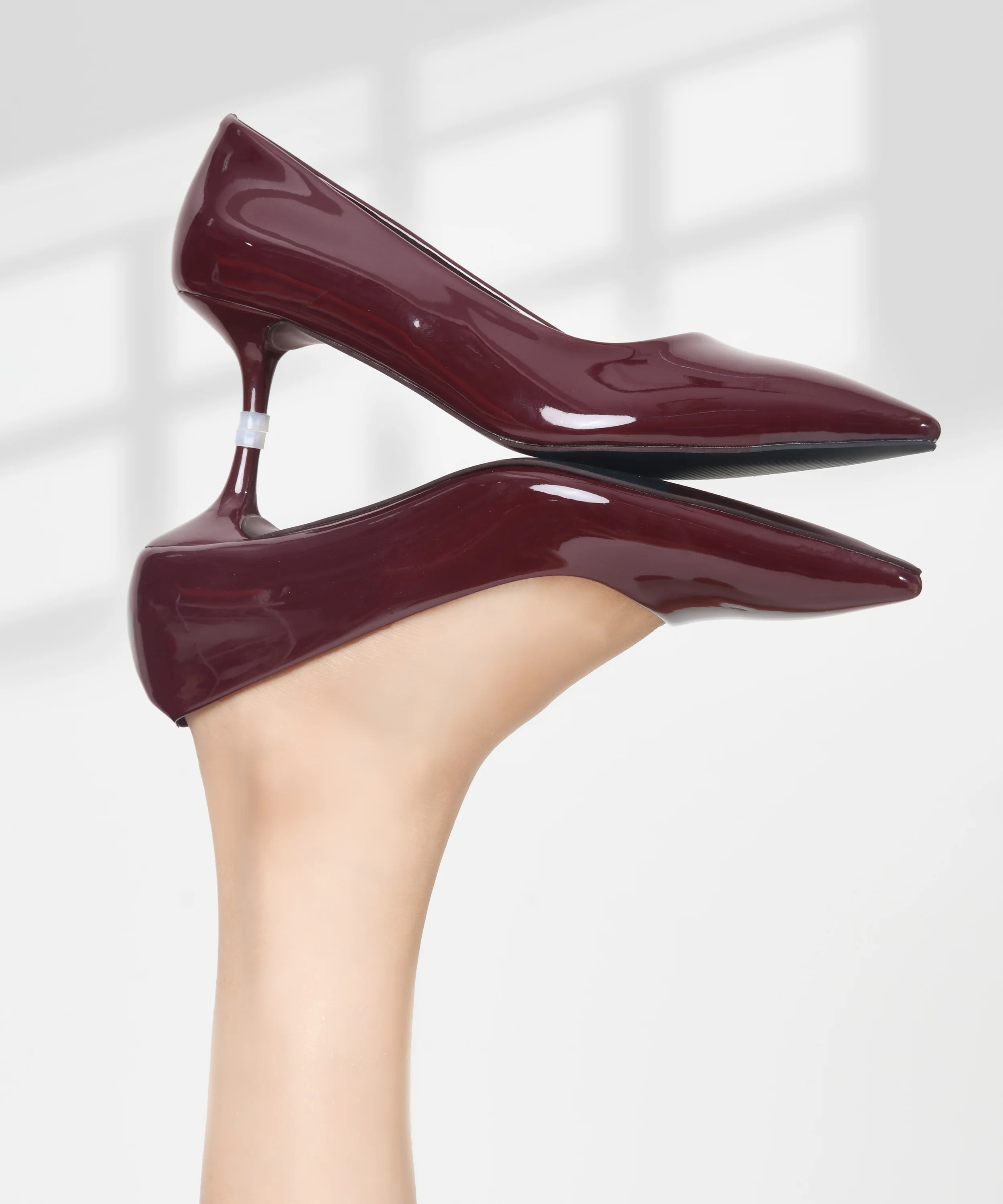 Sculpted Point-Toe Mini Heels - Image 15