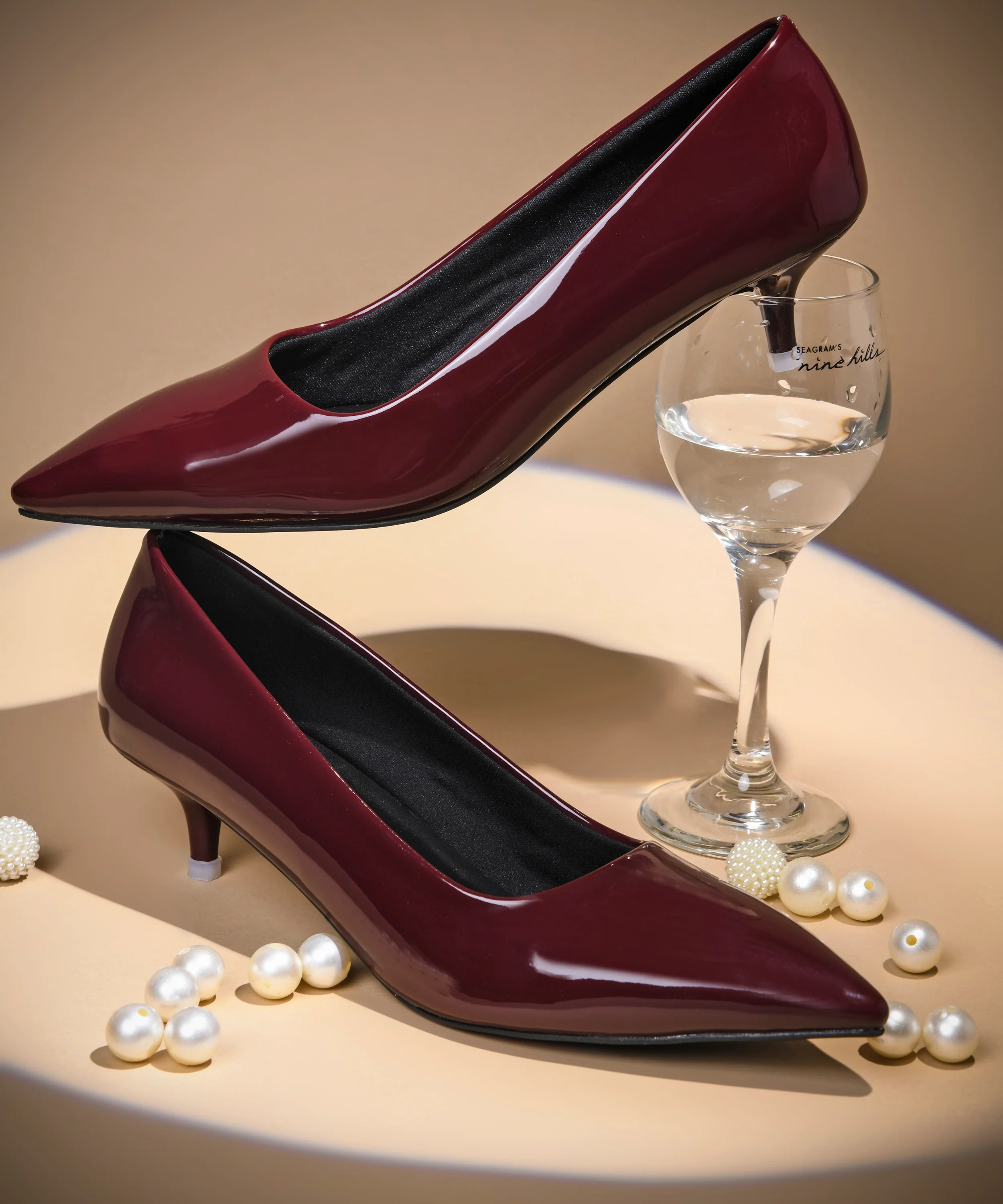Sculpted Point-Toe Mini Heels - Image 16