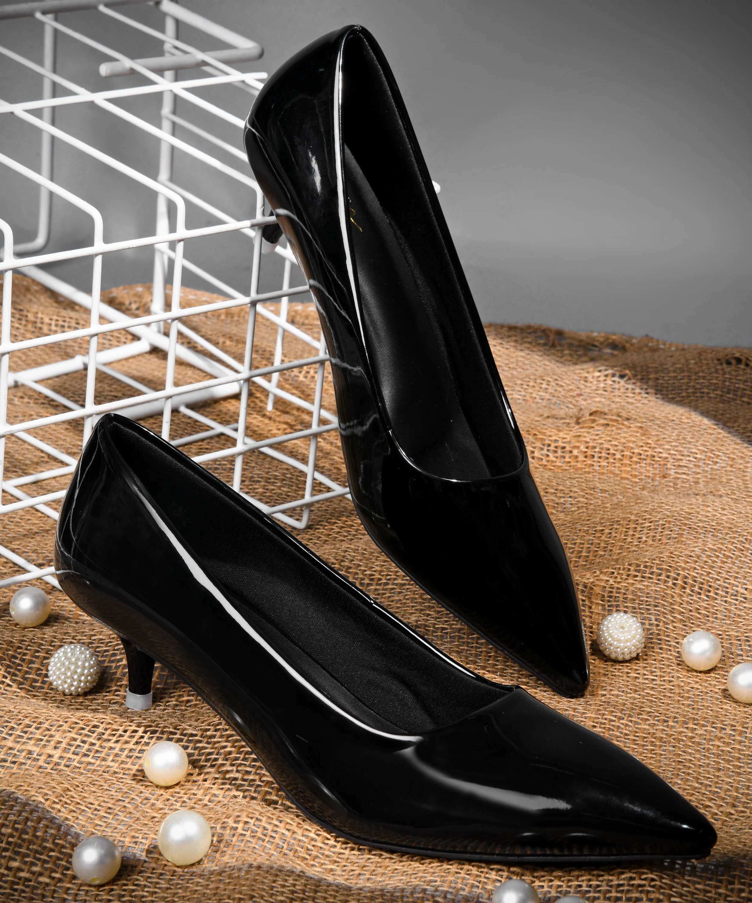 Sculpted Point-Toe Mini Heels - Image 6