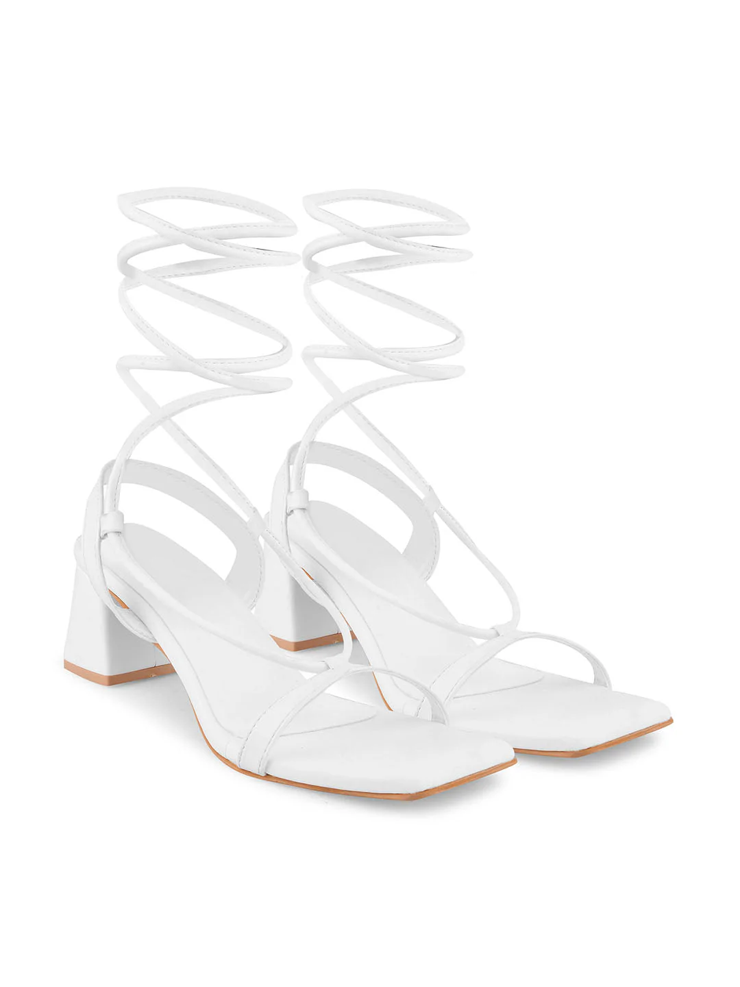 Jm Looks Lace-Up Block Heel Sandals - Image 17
