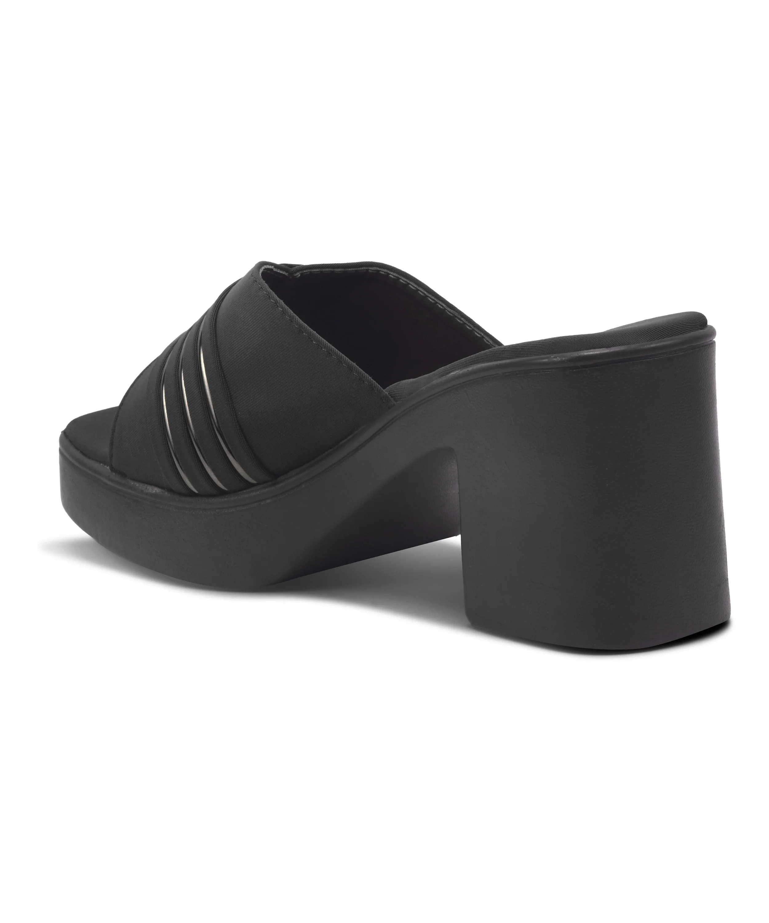 Sleek Metallic Accent Platforms - Image 12