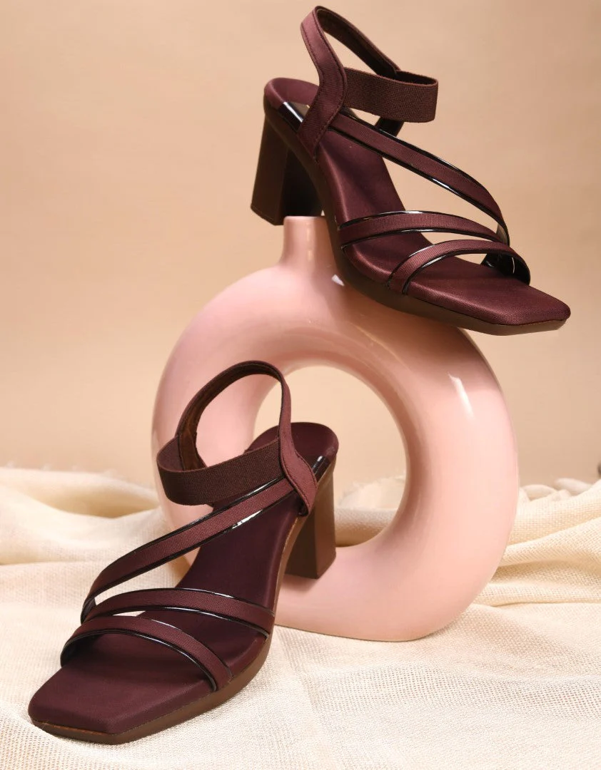 Jm Looks Strappy Block Heels for Women