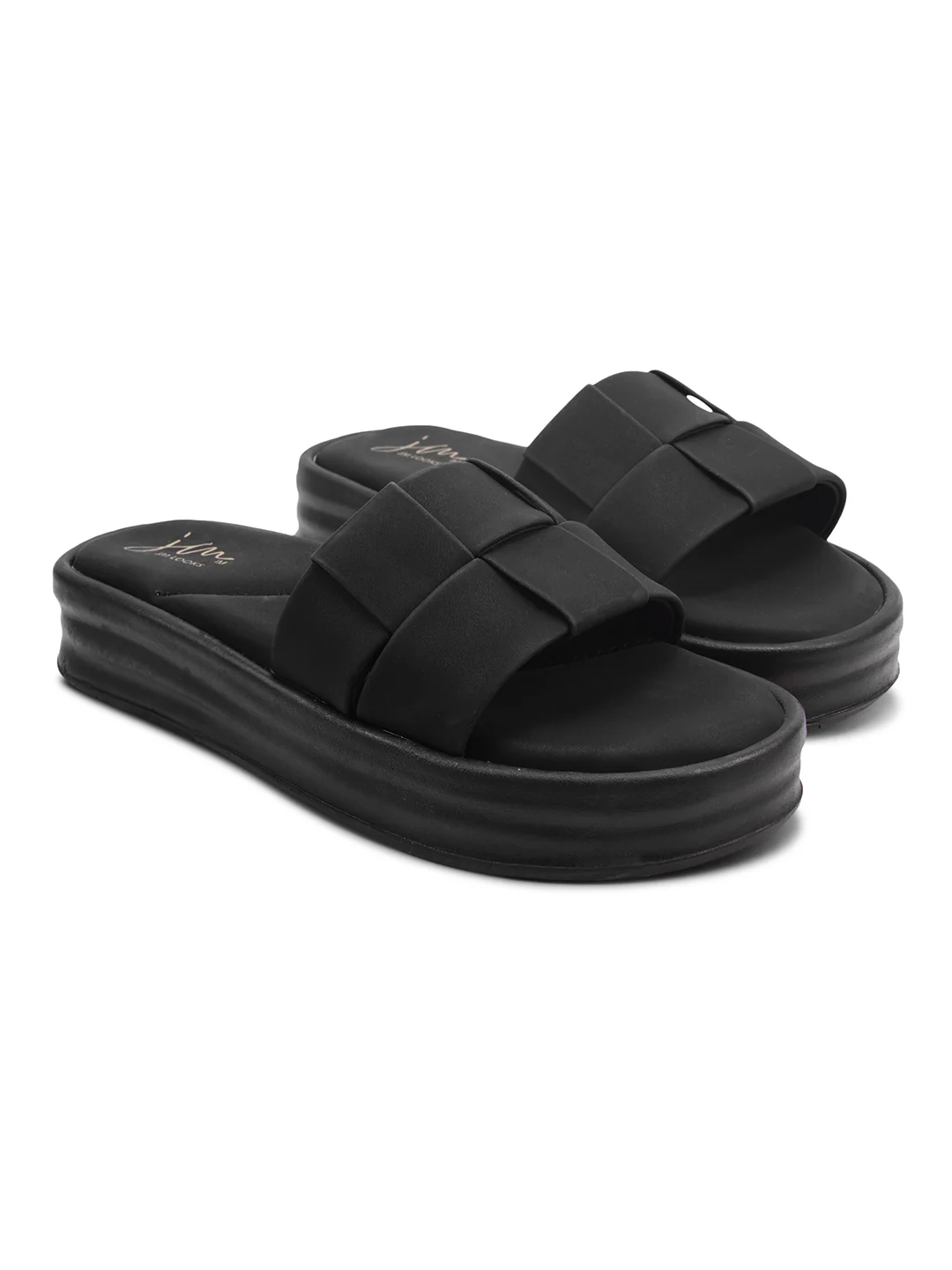Slide Sandals with Double Strap Detail - Image 7