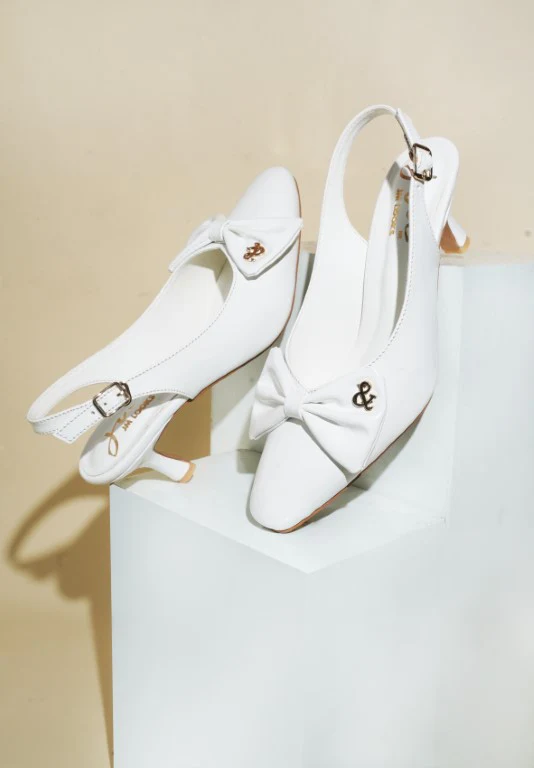 Slingback Bellie Heels With Bows - Image 13