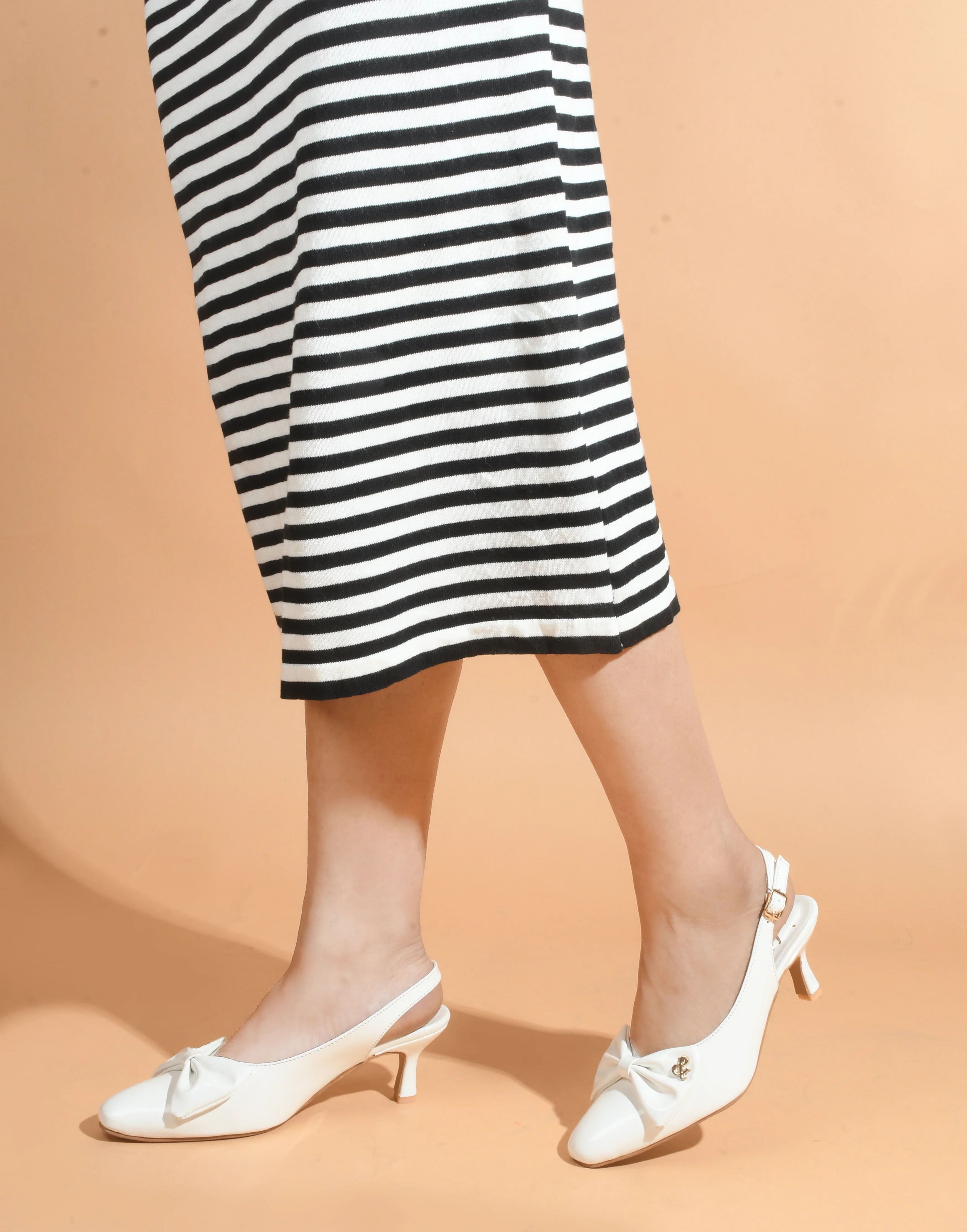 Slingback Bellie Heels With Bows - Image 15